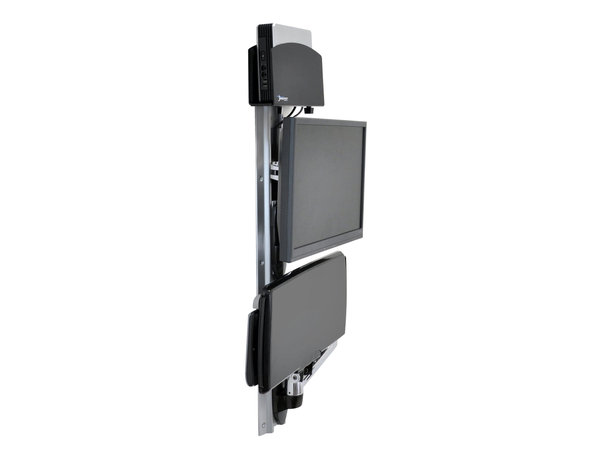 Ergotron LX - Befestigungskit (CPU-Halter, Maushalterung, 2 Schienenabdeckungen, Tastaturarm, 2 Kabelkanäle, Handgelenkkissen, Wandschiene 10", Wandschiene 34", Display-Befestigung, Mauspad) - für LCD-Display / PC-Ausrüstung - kleiner CPU-Halter - Sch Ergotron LX - Befestigungskit (CPU-Halter, Maushalterung, 2 Schienenabdeckungen, Tastaturarm, 2 Kabelkanäle, Handgelenkkissen, Wandschiene 10", Wandschiene 34", Display-Befestigung, Mauspad) - für LCD-Display / PC-Ausrüstung - kleiner CPU-Halter - Sch
