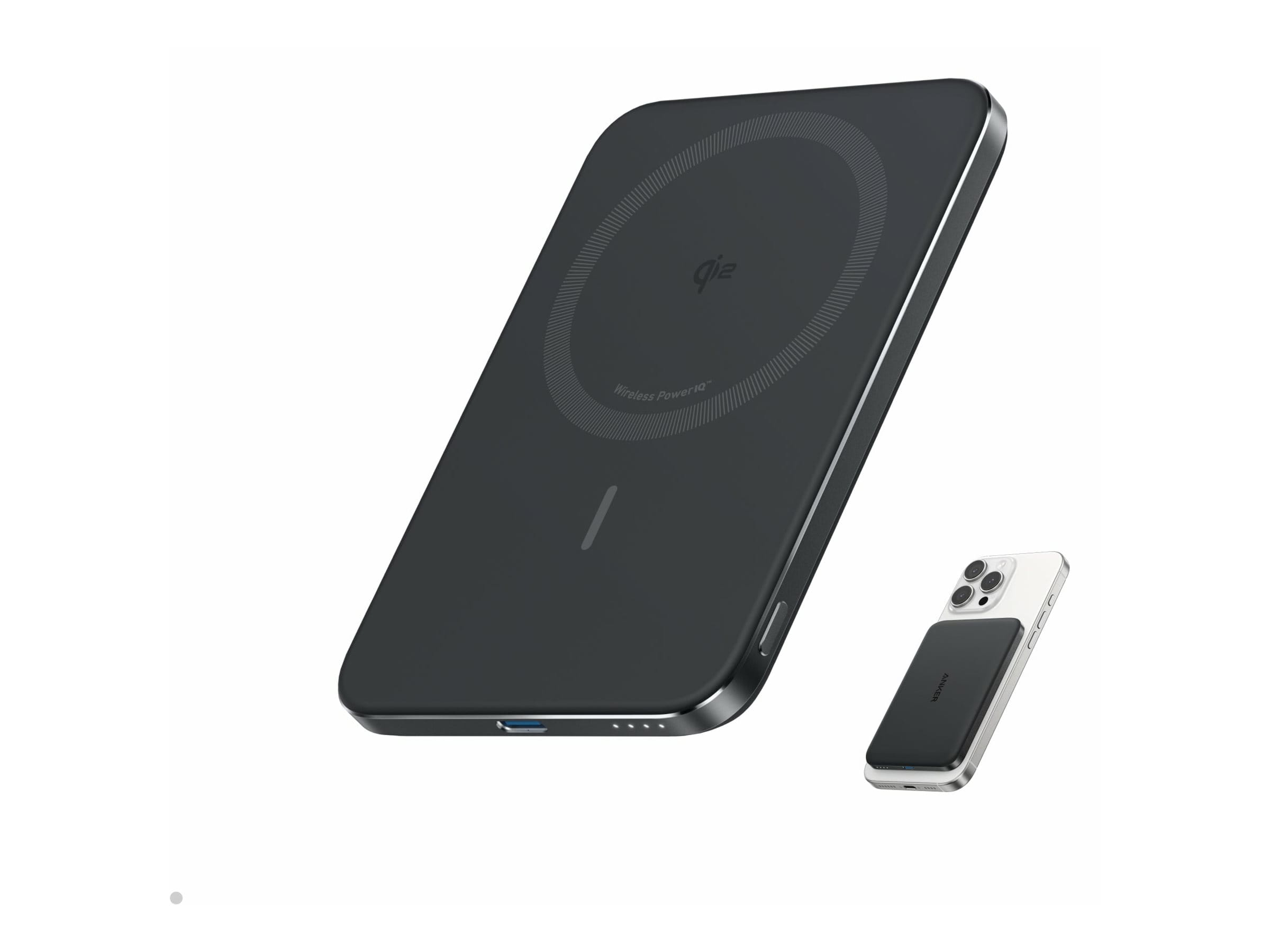 ANKER MagGo - Induktive Power Bank - 5000 mAh - 20 watt - 3 A (USB-C, kabelloses Laden)