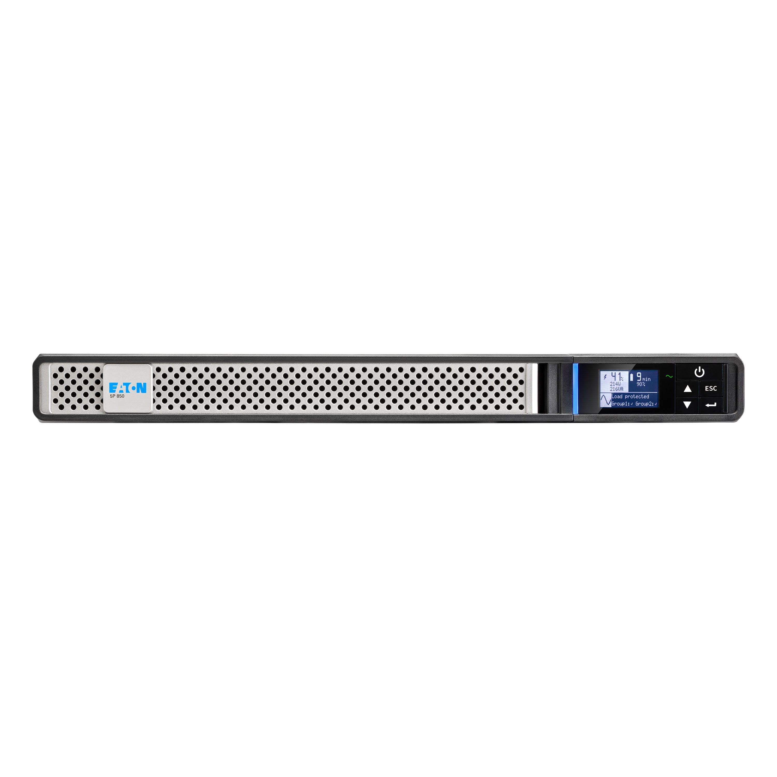 Eaton 5P 850i - Gen 2 - USV (Rack - einbaufähig) - Wechselstrom 200/208/220/230/240 V - 680 Watt - 850 VA - 1-phasig - ventilgeregelte Bleisäure (VRLA) - Line-Interactive-USV