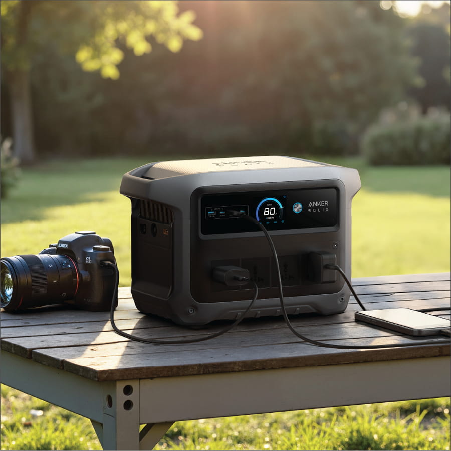 ANKER Solix C1000X Gen 2, AC, Zigarettenanzünder, Solar, 1024 Wh, Ultra Charge, 2000 W, 600 W, 24 W