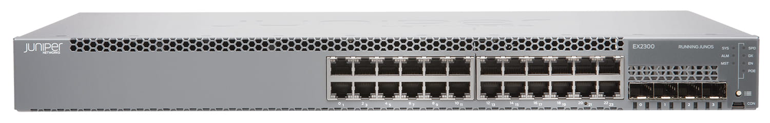 Juniper EX Series EX2300-24P - Switch - L3 - managed - 24 x 10/100/1000 (PoE+)