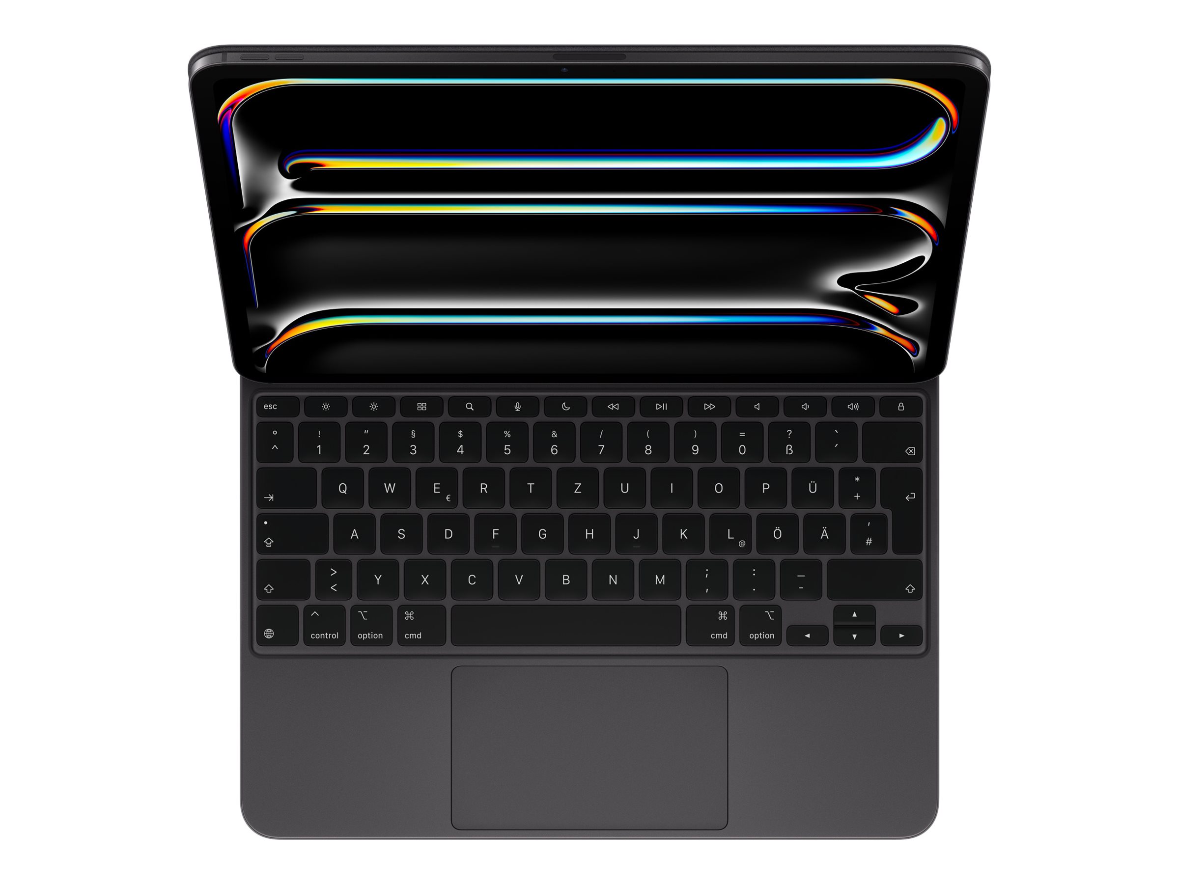 Apple Magic Keyboard - Tastatur und Foliohülle - mit Trackpad - hinterleuchtet - Apple Smart connector - QWERTZ - Deutsch - Schwarz - für 13-inch iPad Pro (M4)