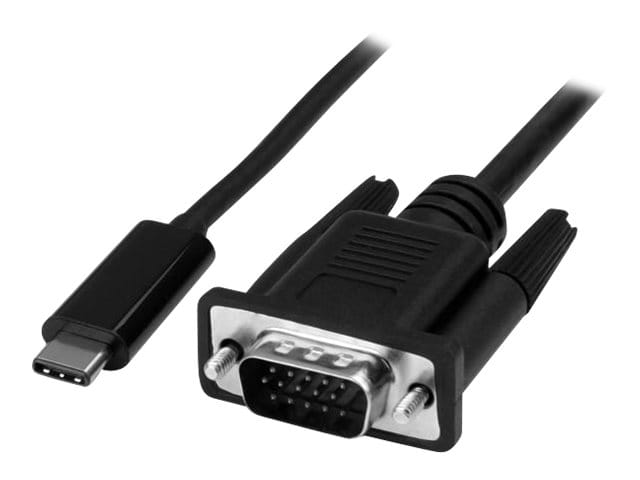 StarTech.com 2 m USB-C auf VGA Kabel - 1920x1200/1080p USB Typ-C auf VGA Video Aktives Adapter Kabel - Thunderbolt 3 kompatibel - Laptop auf VGA Monitor/Projektor - DP Alt Mode HBR2 (CDP2VGAMM2MB)