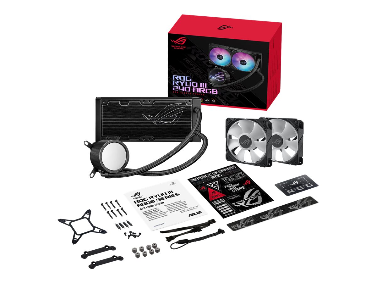ASUS ROG RYUO III 240 ARGB - Prozessor-Flüssigkeitskühlsystem - Kühlergröße: 240 mm - (für: LGA1156, LGA1155, LGA1150, LGA1151, AM4, LGA1200, LGA1700, AM5)