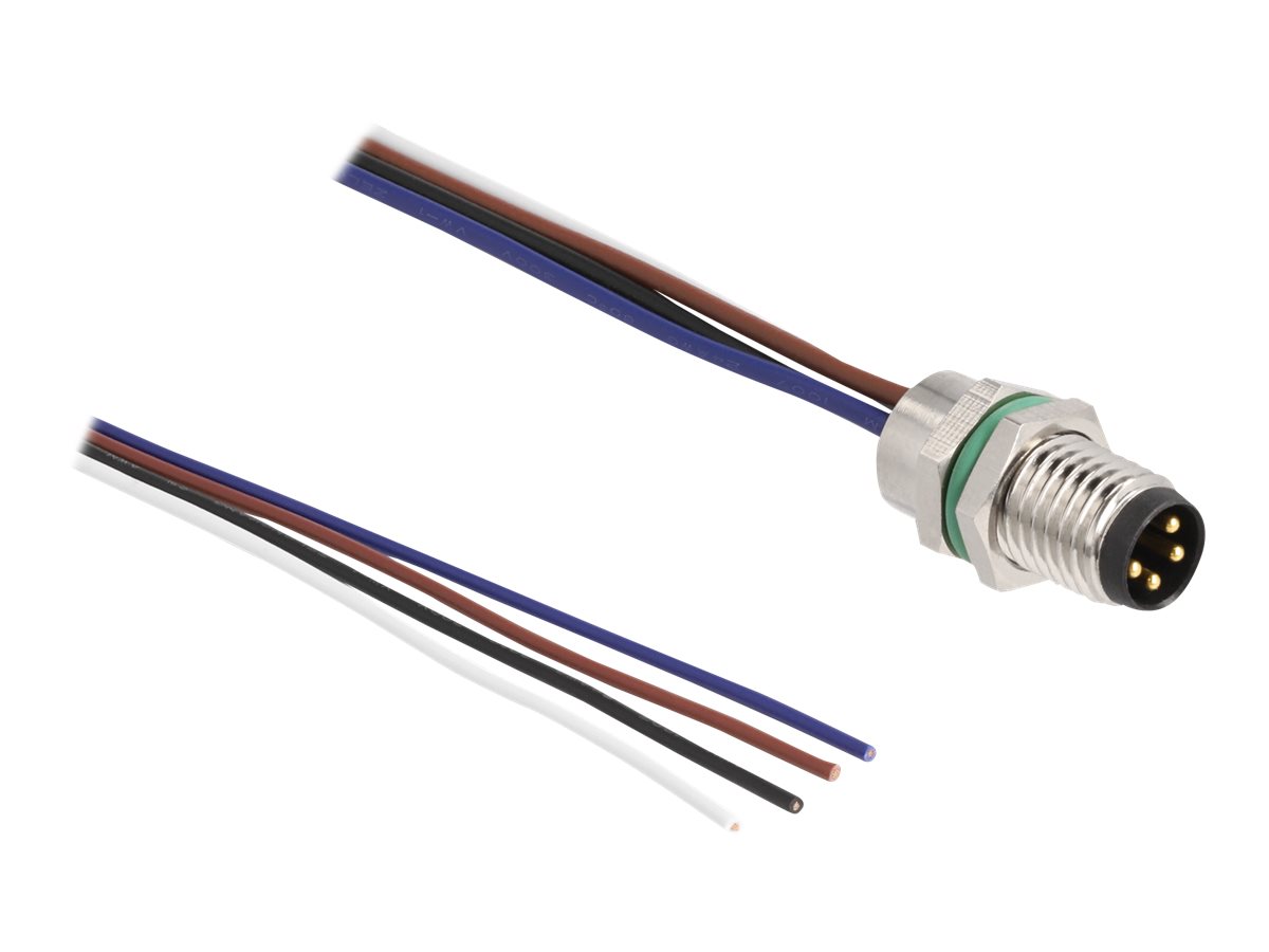 Delock Netzwerkkabel - 4-poliger M8 (M) zu offenes Ende