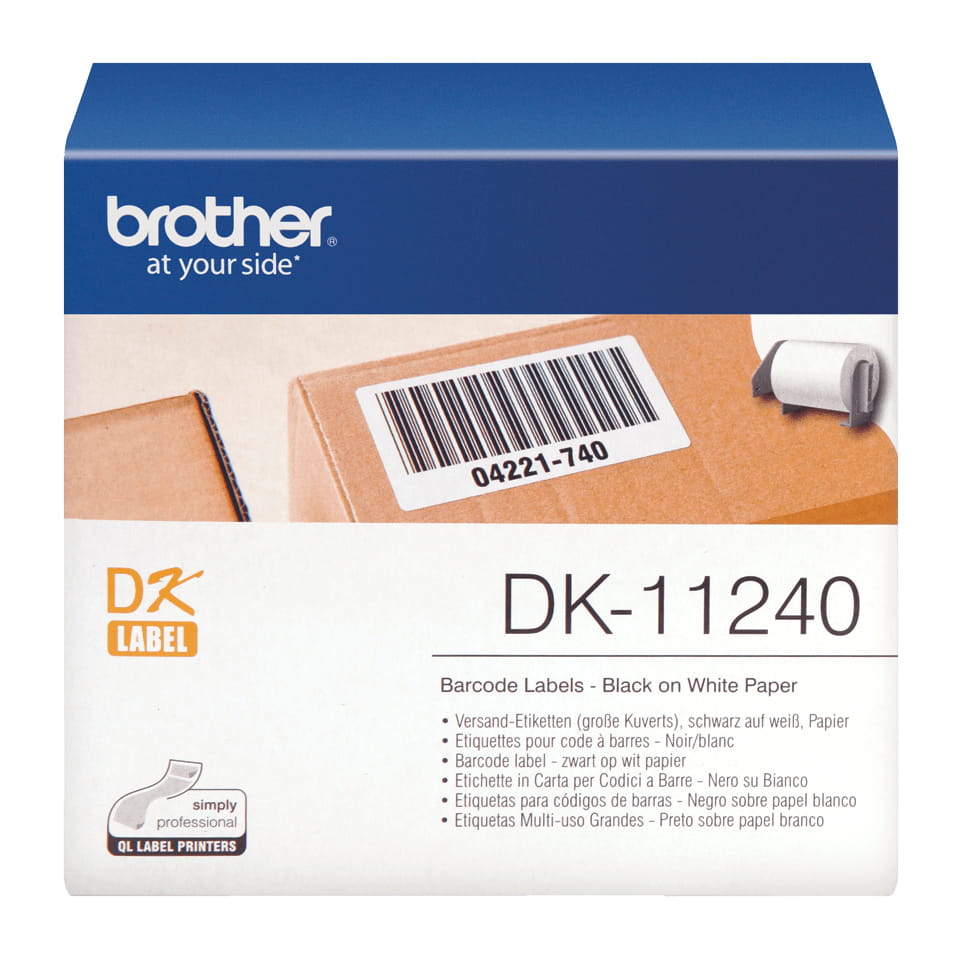 Brother DK-11240 - Schwarz auf Weiß - 51 x 102