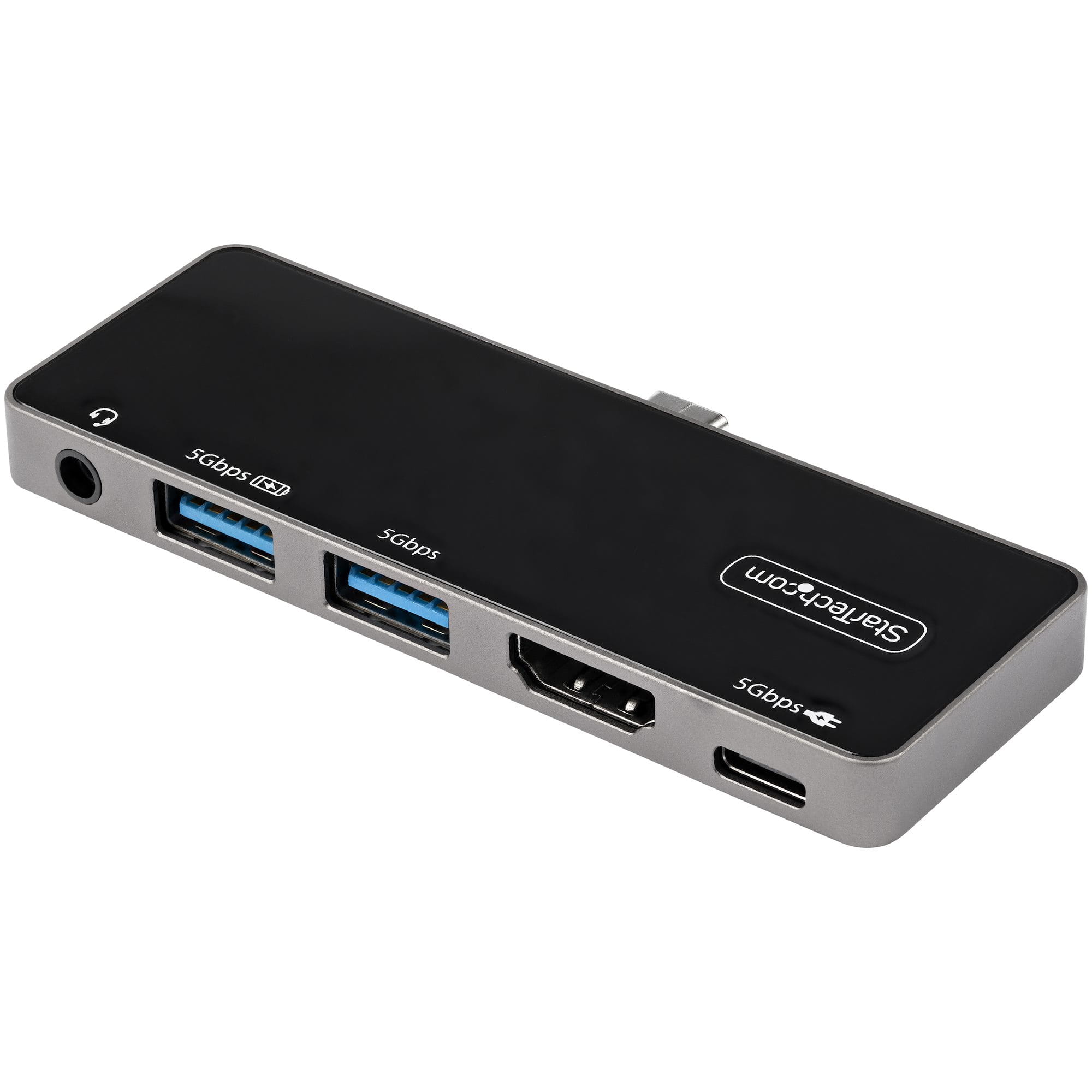 StarTech.com USB-C Digital AV-Multiport-Adapter - USB-C auf 4K 60Hz HDMI 2.0, USB-C Power Delivery 100W Pass-Through, 3-Port USB 3.0 Hub - USB-C Mini Dock - Portable USB Typ-C Travel Dock (DKT30ICHPD)