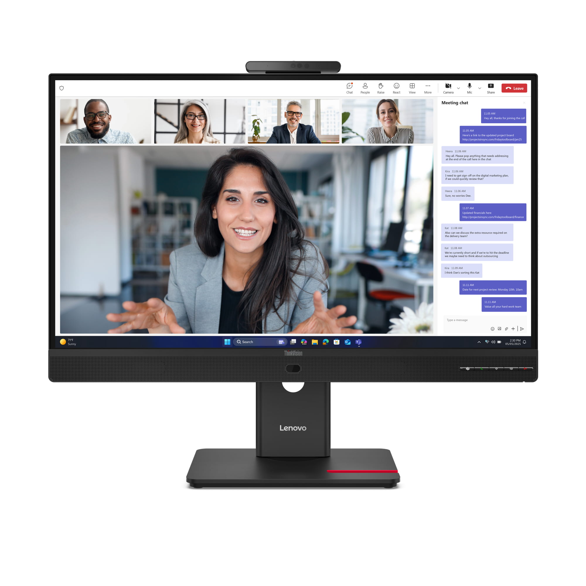 Lenovo ThinkVision T24-4v - LED-Monitor - 1920 x 1080 Full HD (1080p)