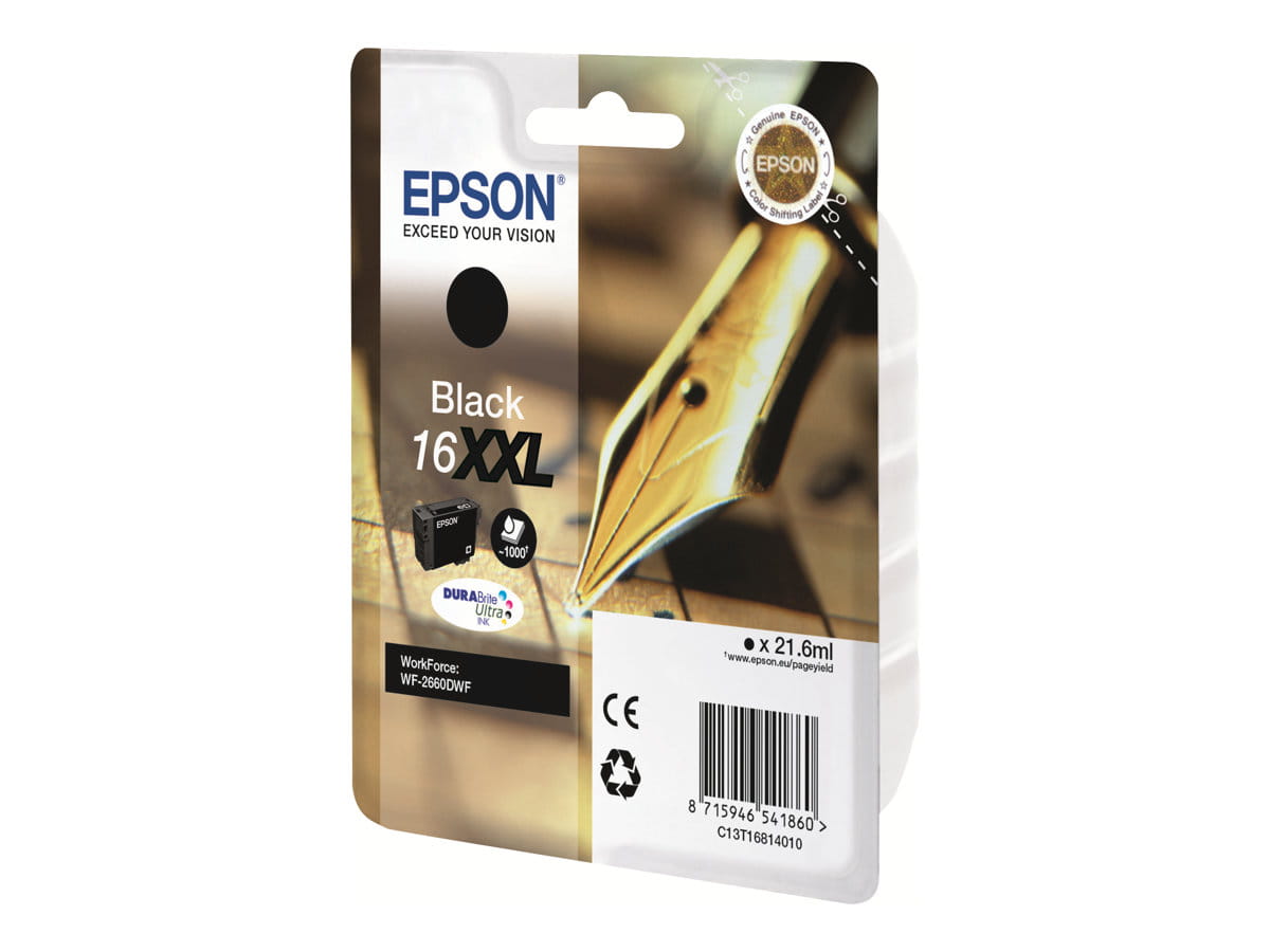 Epson 16XXL - 22 ml - XL - Schwarz - original