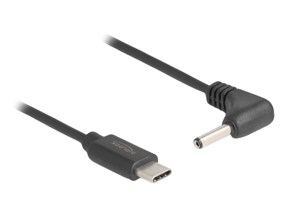 Delock Stromkabel - 24 pin USB-C (M) zu Gleichstromstecker 3,5 x 1,35 mm (M)