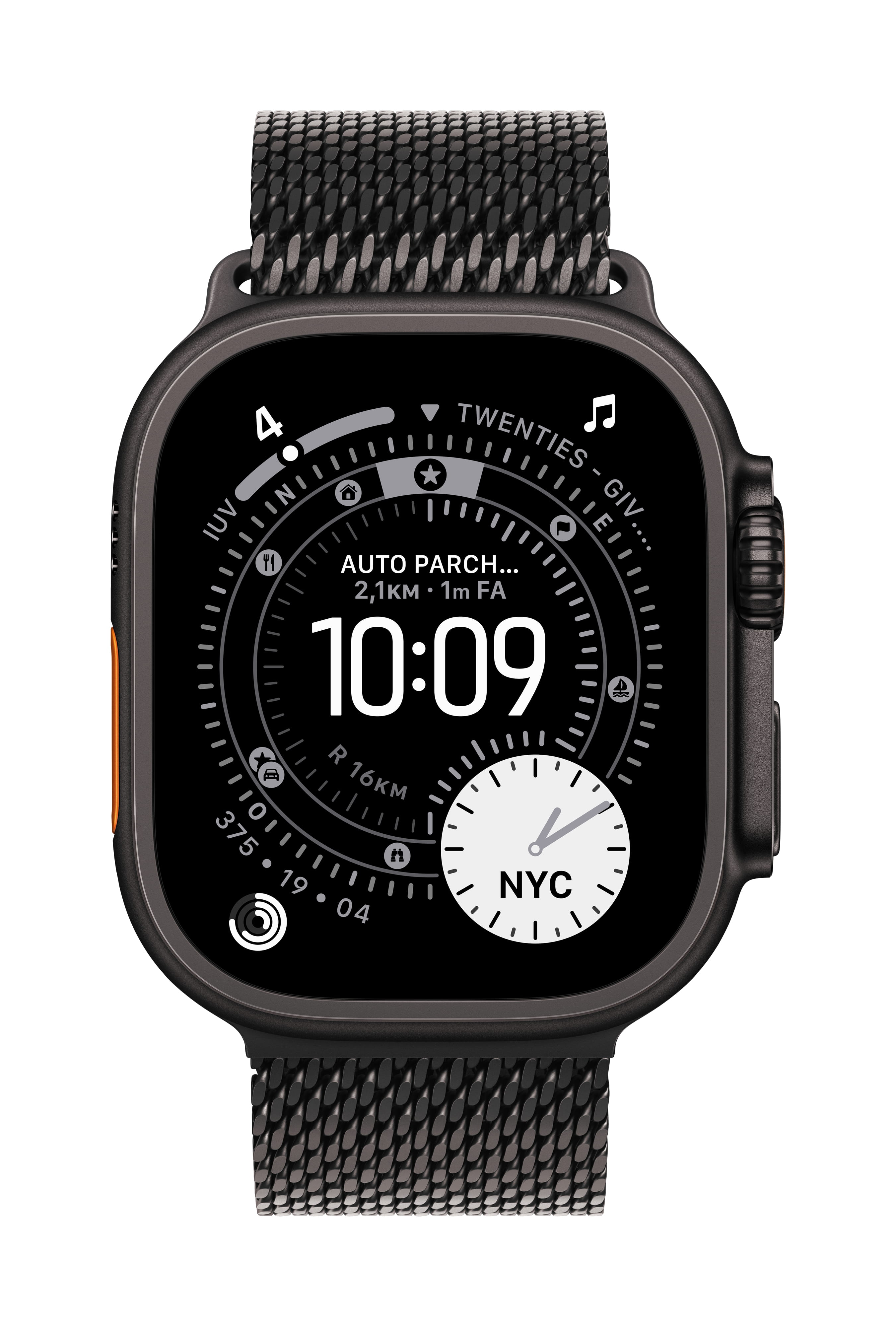 Apple Loop für Smartwatch - 49 mm, schwarze