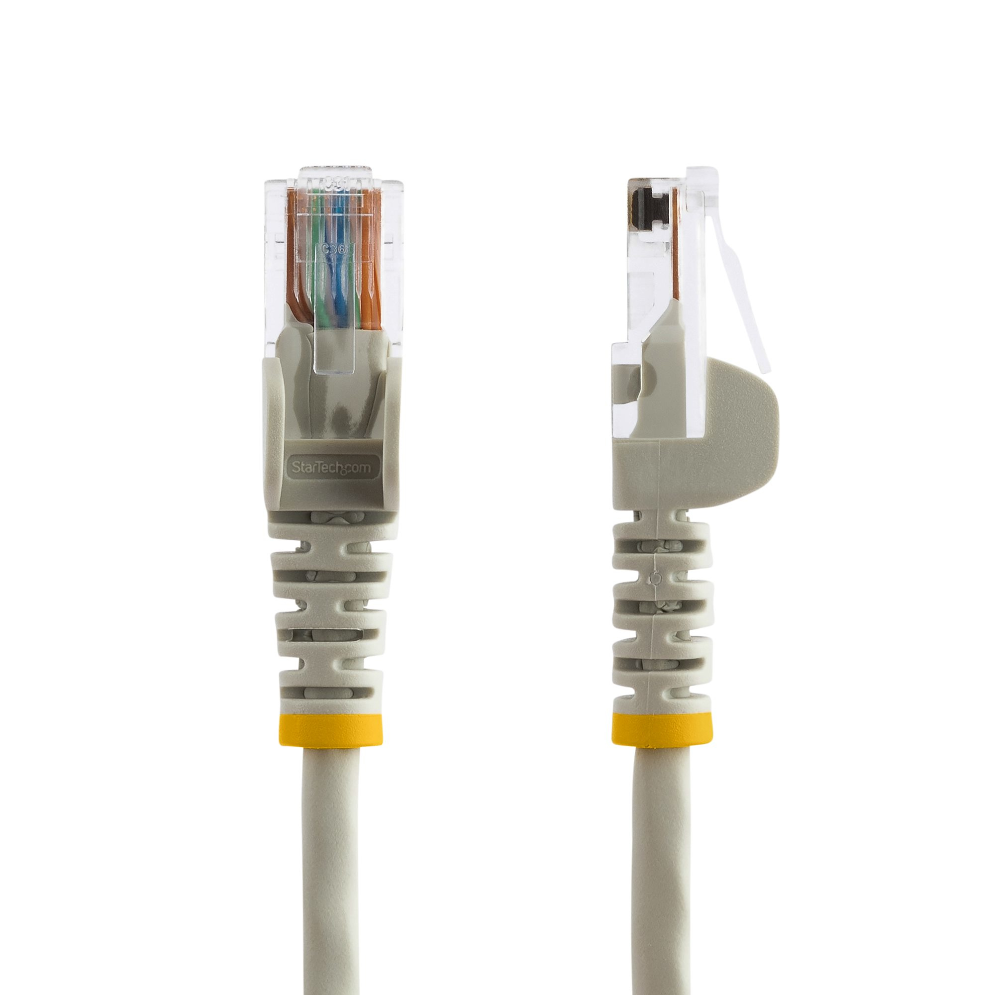 StarTech.com 0,5m Cat5e Ethernet Netzwerkkabel Snagless mit RJ45 - Cat 5e UTP Kabel - Grau - Patch-Kabel - RJ-45 (M)
