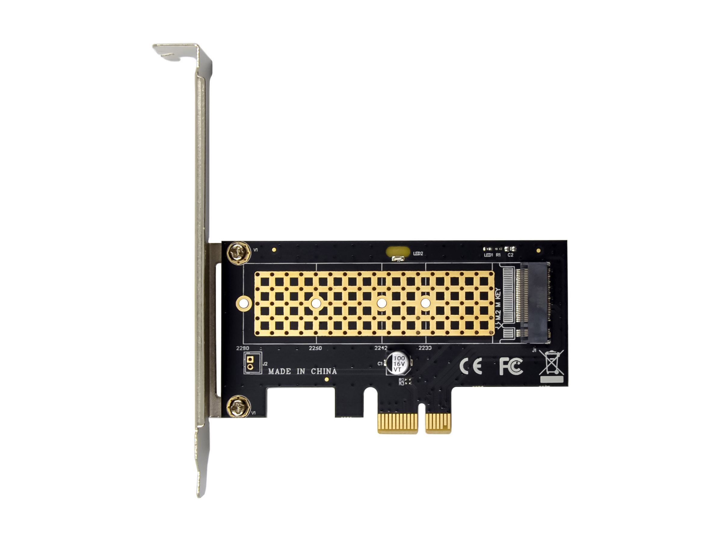 InLine PCI Express Karte zu 1x intern NVMe M.2 Key M - PCIe x1