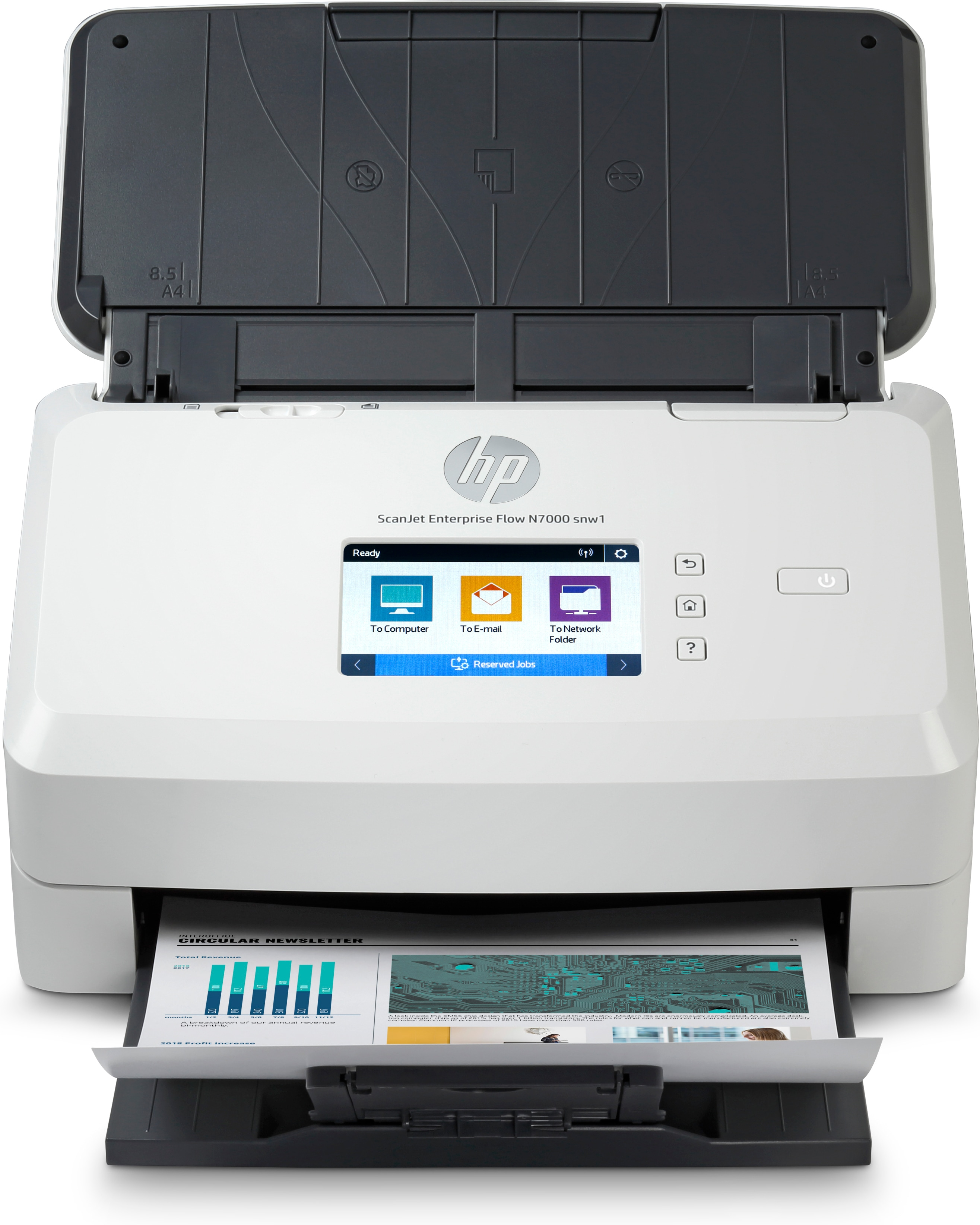 HP ScanJet Enterprise Flow N7000 snw1 - Dokumentenscanner - CMOS / CIS - Duplex - 216 x 3100 mm - 600 dpi x 600 dpi - bis zu 75 Seiten/Min. (einfarbig)
