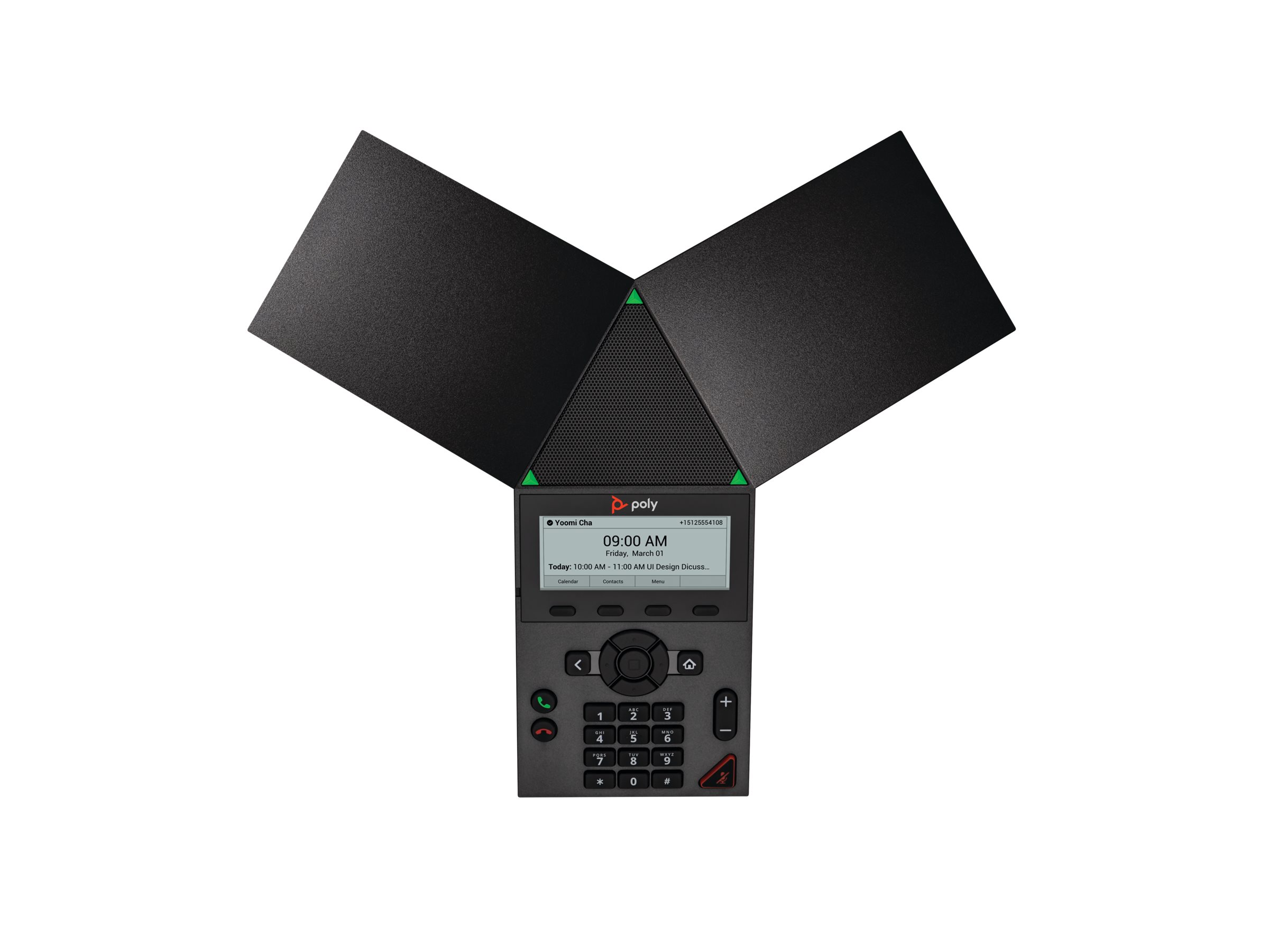 Poly HP Poly Trio 8300 NR - VoIP-Konferenztelefon - mit Bluetooth-Schnittstelle mit Rufnummernanzeige/Anklopffunktion - IEEE 802.11a/b/g/n (Wi-Fi)