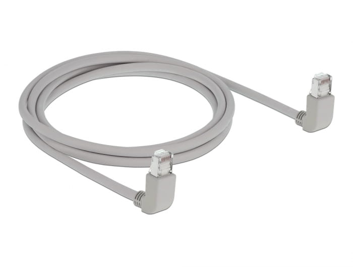 Delock Patch-Kabel - RJ-45 (M) nach oben gewinkelt zu RJ-45 (M)