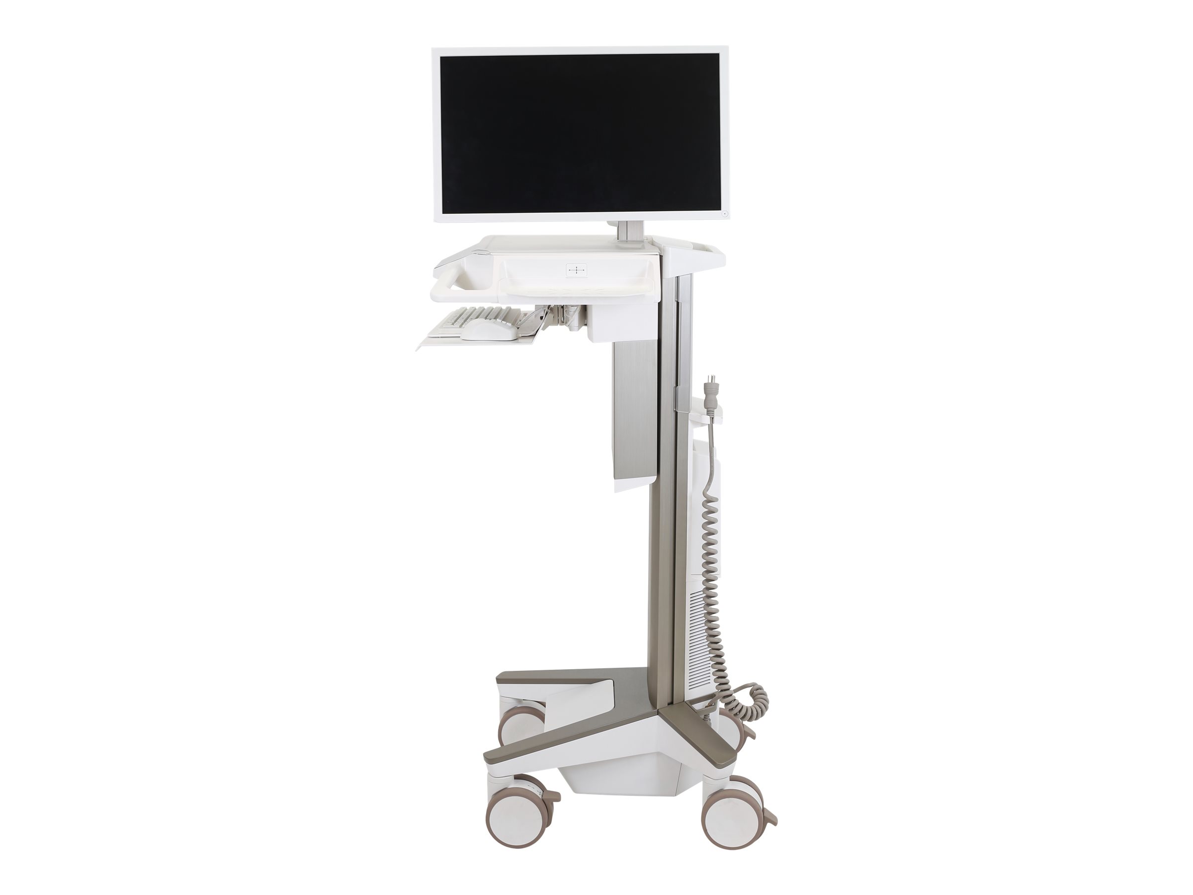 Ergotron CareFit Pro - Wagen - Constant Force-Höhenverstellung - für LCD-Display / PC-Ausrüstung - medizinisch - weiß, Warm Gray - Bildschirmgröße: bis zu 68,6 cm (bis zu 27 Zoll) Ergotron CareFit Pro - Wagen - Constant Force-Höhenverstellung - für LCD-Display / PC-Ausrüstung - medizinisch - weiß, Warm Gray - Bildschirmgröße: bis zu 68,6 cm (bis zu 27 Zoll)