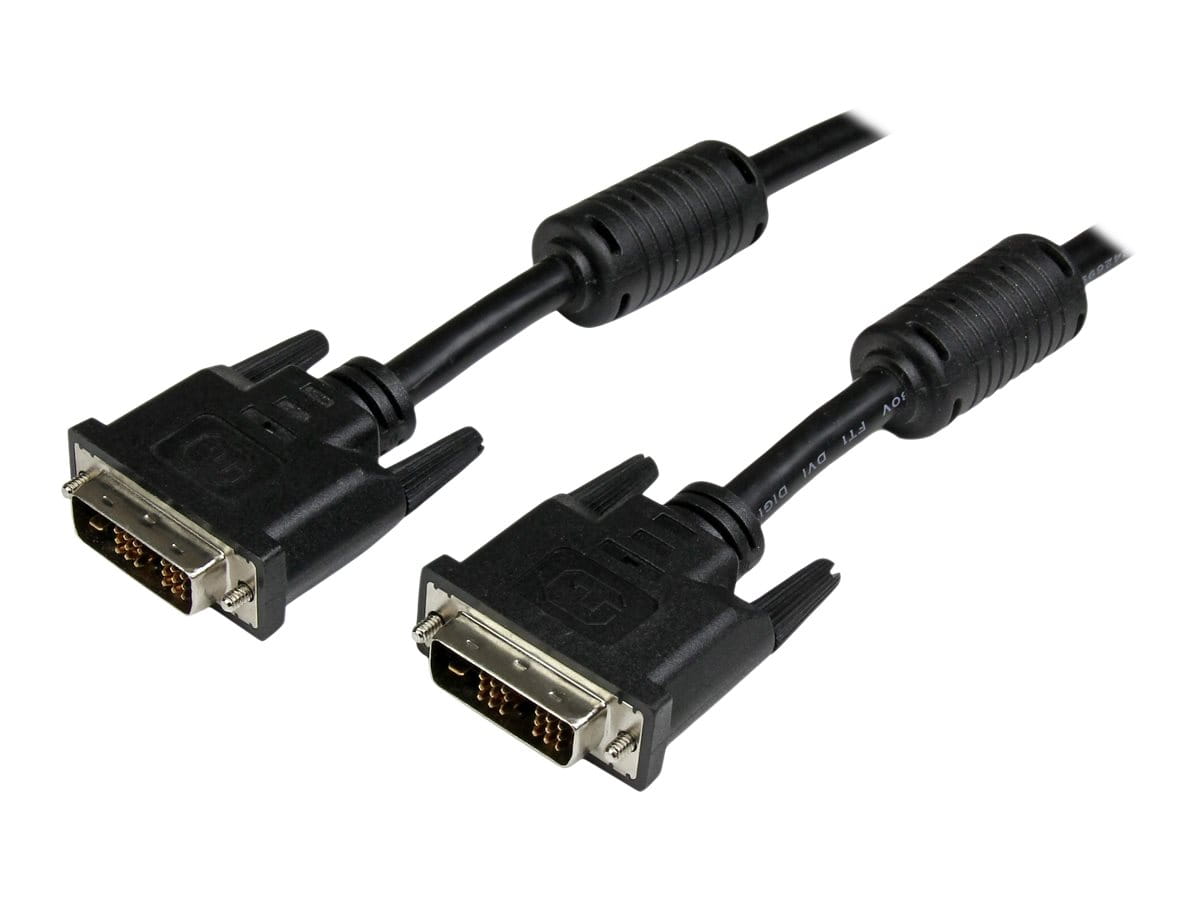 StarTech.com 5m DVI-D Single Link Kabel - St/St - DVI Monitorkabel - 1920x1200 - DVI Verbindungskabel/Anschlusskabel - Schwarz - DVI-Kabel - Single Link - DVI-D (M)