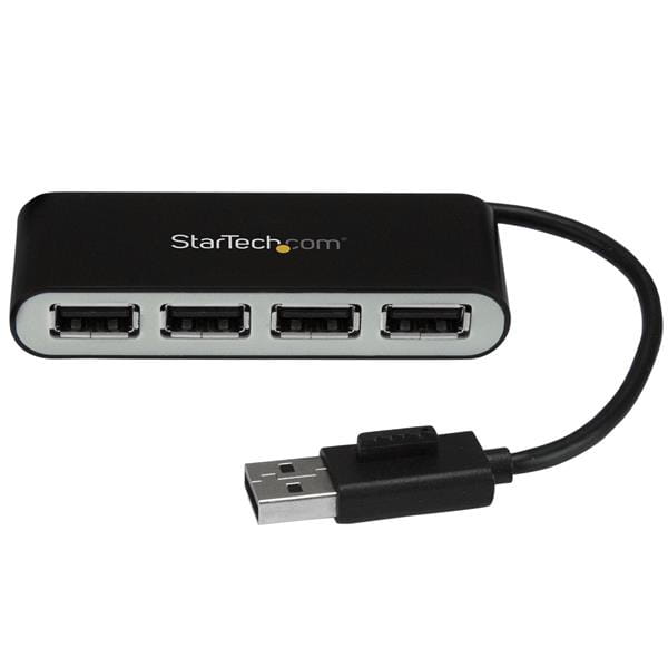 StarTech.com Mobiler 4-Port-USB 2.0-Hub mit integriertem