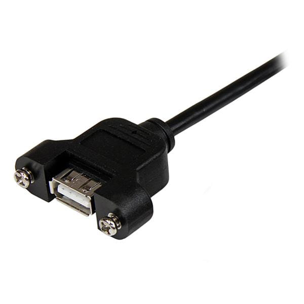StarTech.com 30cm USB A auf A Blendenmontage Kabel - Bu/St - USB-Verlängerungskabel - USB (M)