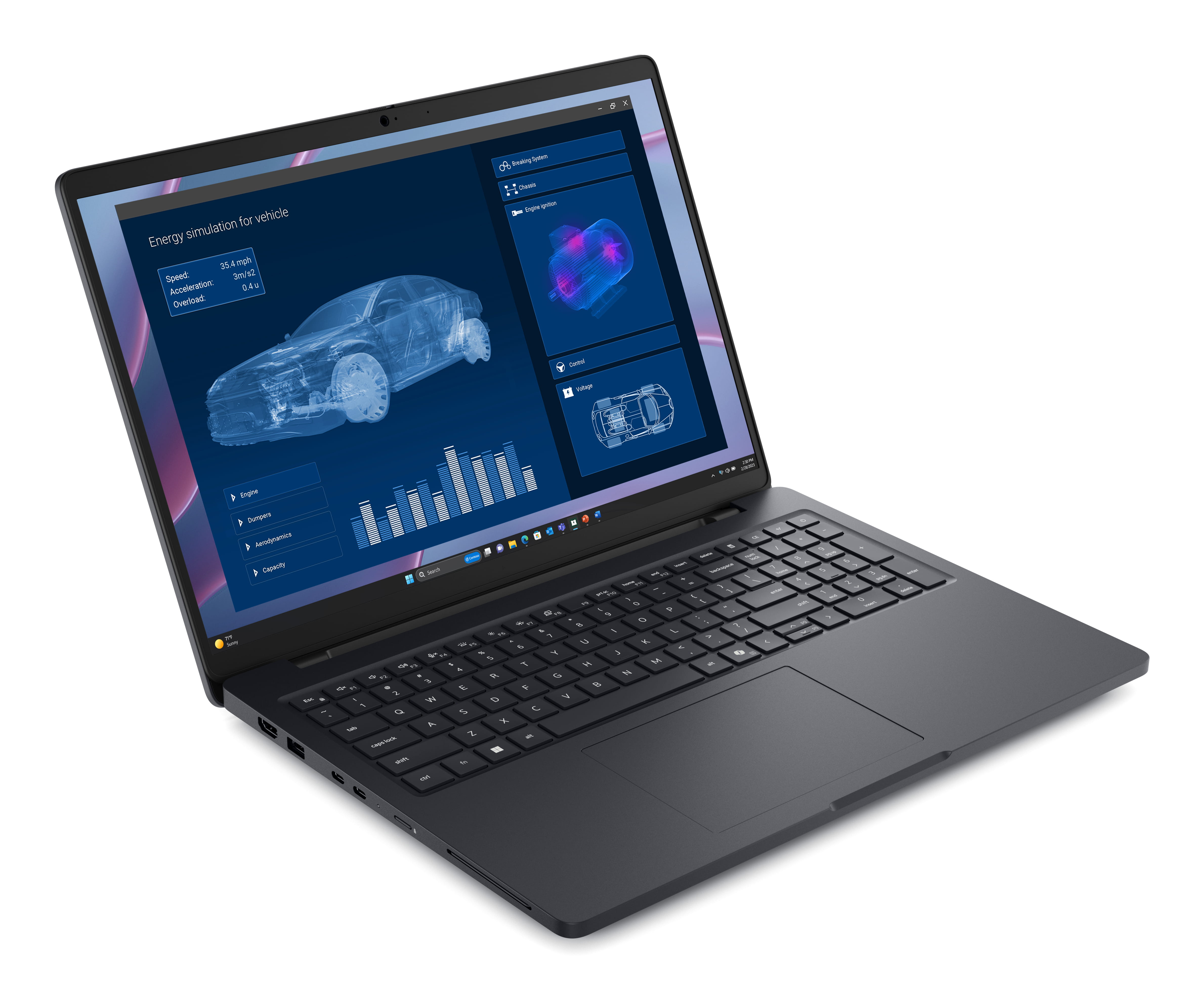 Dell Pro Max 16 MC16255, AMD Ryzen AI 7 PRO, 2 GHz, 40,6 cm (16"), 1920 x 1200 Pixel, 32 GB, 1 TB