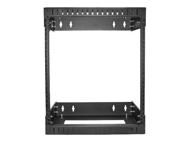 StarTech.com Startech 12U 19" Wall Mount Network Rack, Adjustable Depth 12-20" 2 Post Open Frame Server Room Rack for AV/Data/ IT Communication/Computer Equipment/Switch with Cage Nuts & Screws - 12U Adjustable Rack (RK12WALLOA)