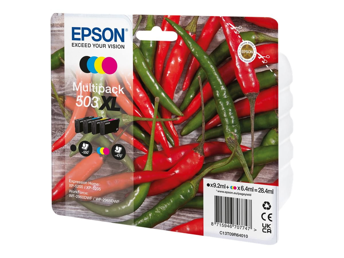 Epson 503XL Multipack - 4er-Pack - XL - Schwarz