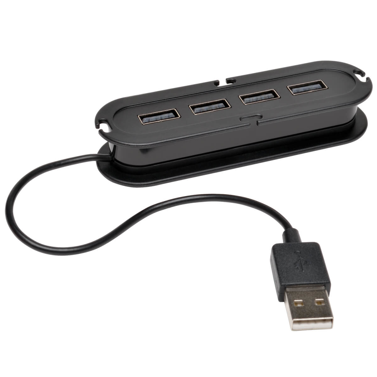 Tripp Eaton Tripp Lite series 4-Port USB 2.0 Compact Mobile Hi-Speed Ultra-Mini Hub w/ Cable