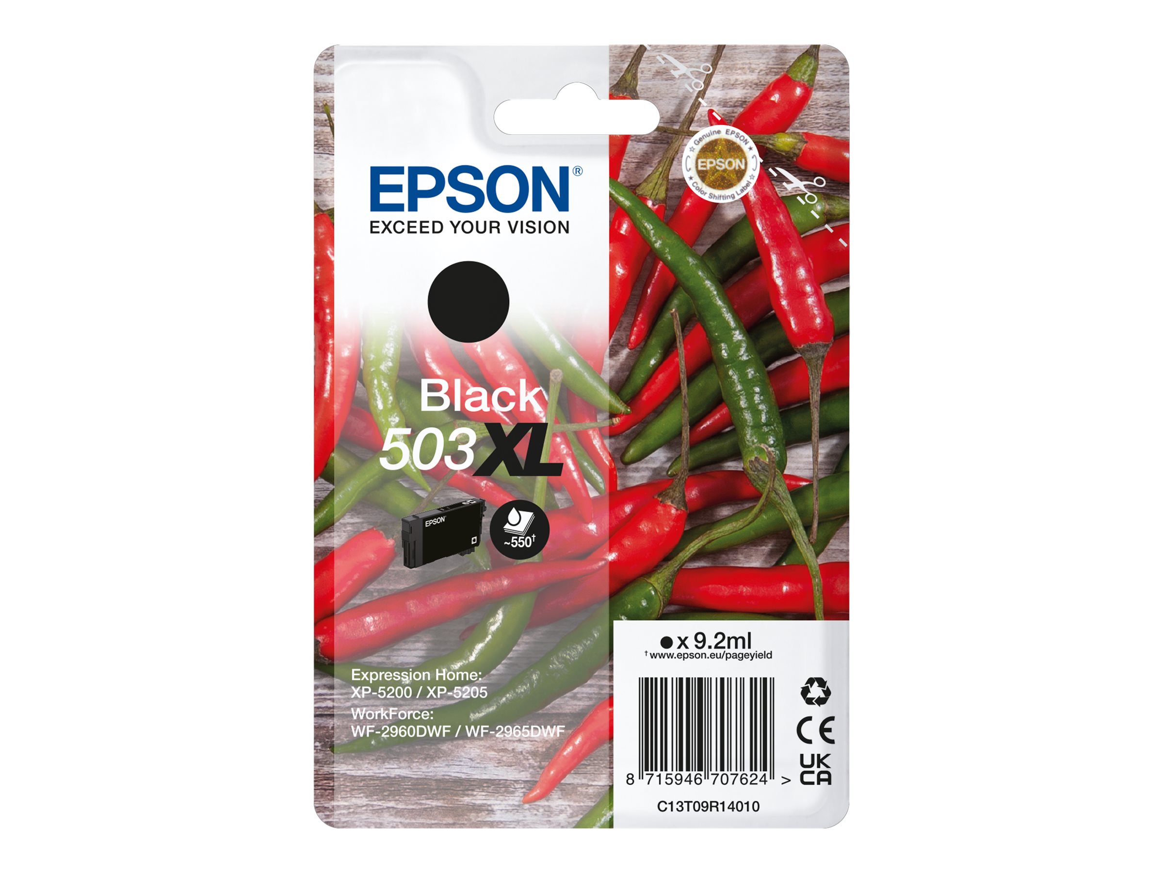 Epson 503XL - 9.2 ml - XL - Schwarz - original