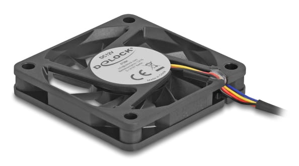 Delock Gehäuselüfter - axial - 60 mm - Schwarz