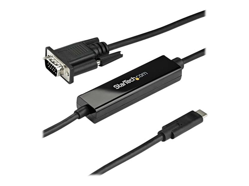 StarTech.com 2 m USB-C auf VGA Kabel - 1920x1200/1080p USB Typ-C auf VGA Video Aktives Adapter Kabel - Thunderbolt 3 kompatibel - Laptop auf VGA Monitor/Projektor - DP Alt Mode HBR2 (CDP2VGAMM2MB)