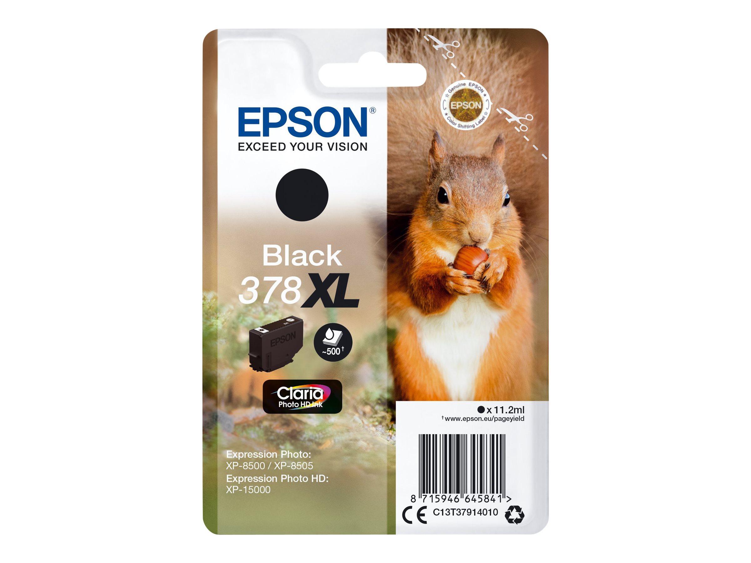 Epson 378XL - 11.2 ml - XL - Schwarz - Original