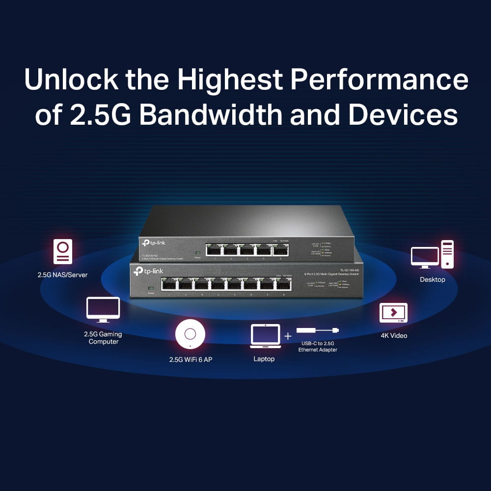 TP-LINK TL-SG108-M2 - V1 - Switch - unmanaged