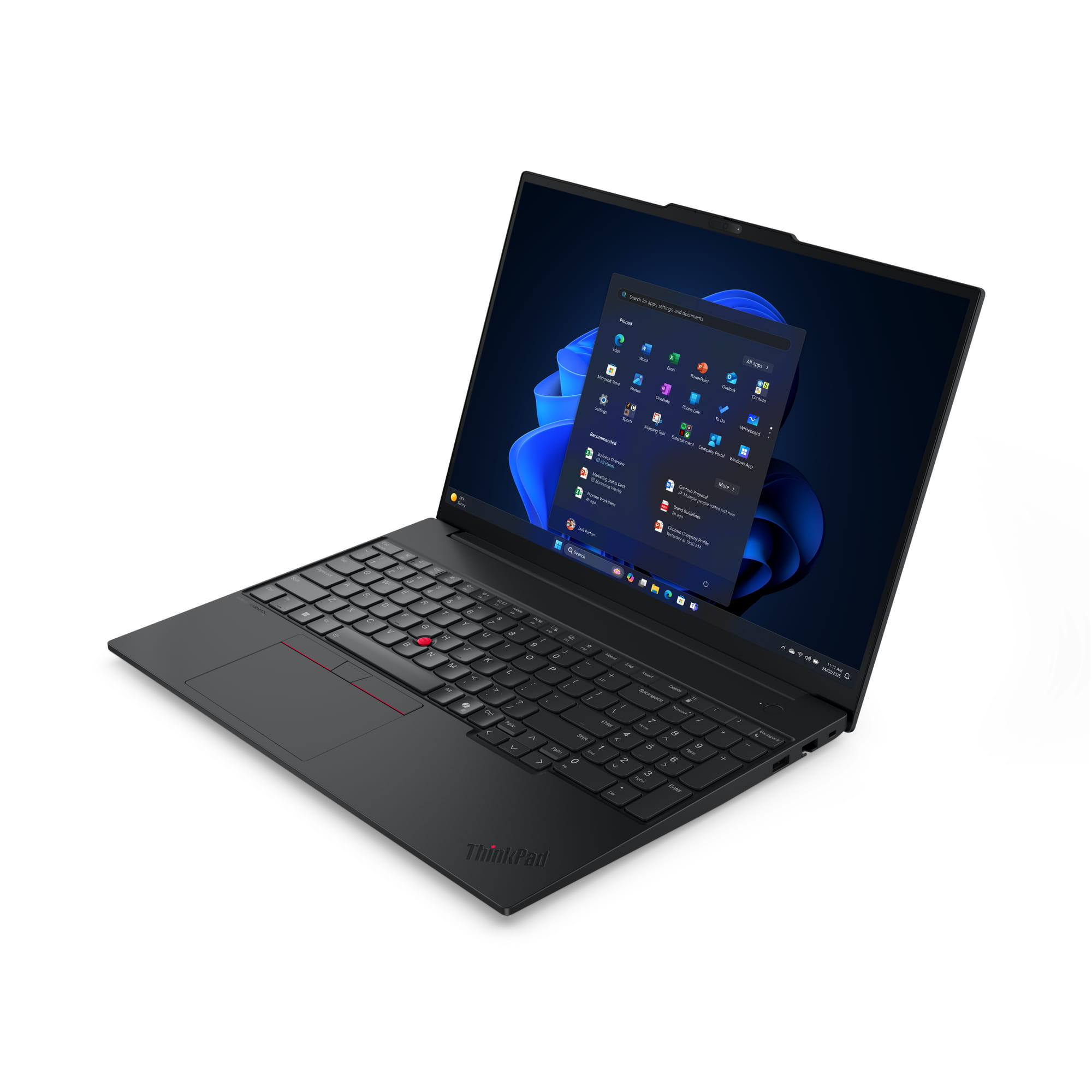 Lenovo ThinkPad E16 Gen 3 21ST - 180°-Scharnierdesign - AMD Ryzen 7 250 / 3.3 GHz - Win 11 Pro - Radeon 780M - 32 GB RAM - 1 TB SSD TCG Opal Encryption 2, NVMe - 40.6 cm (16")