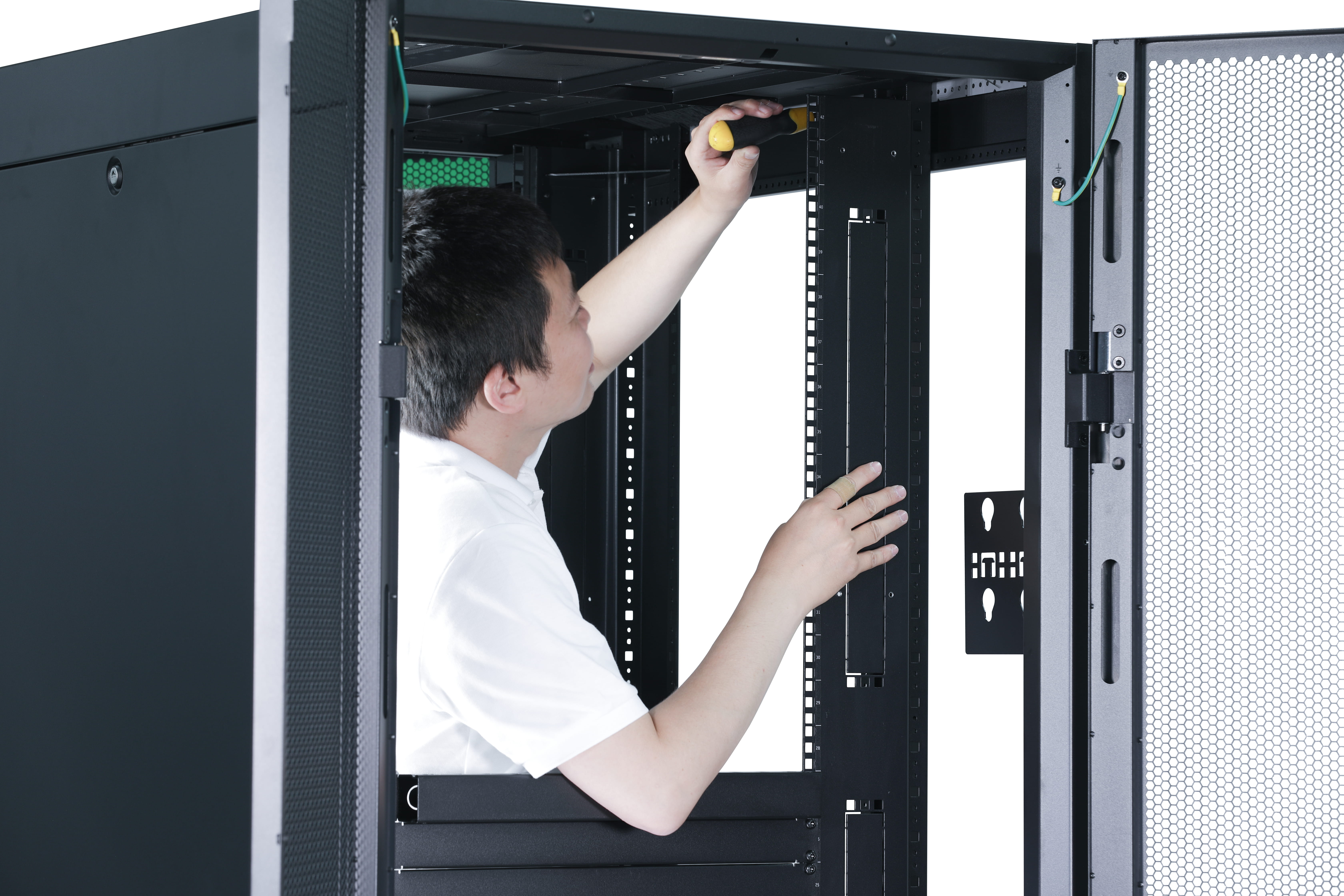 APC Easy Rack - Schrank Netzwerkschrank - Schwarz - 42HE - 48.3 cm (19")