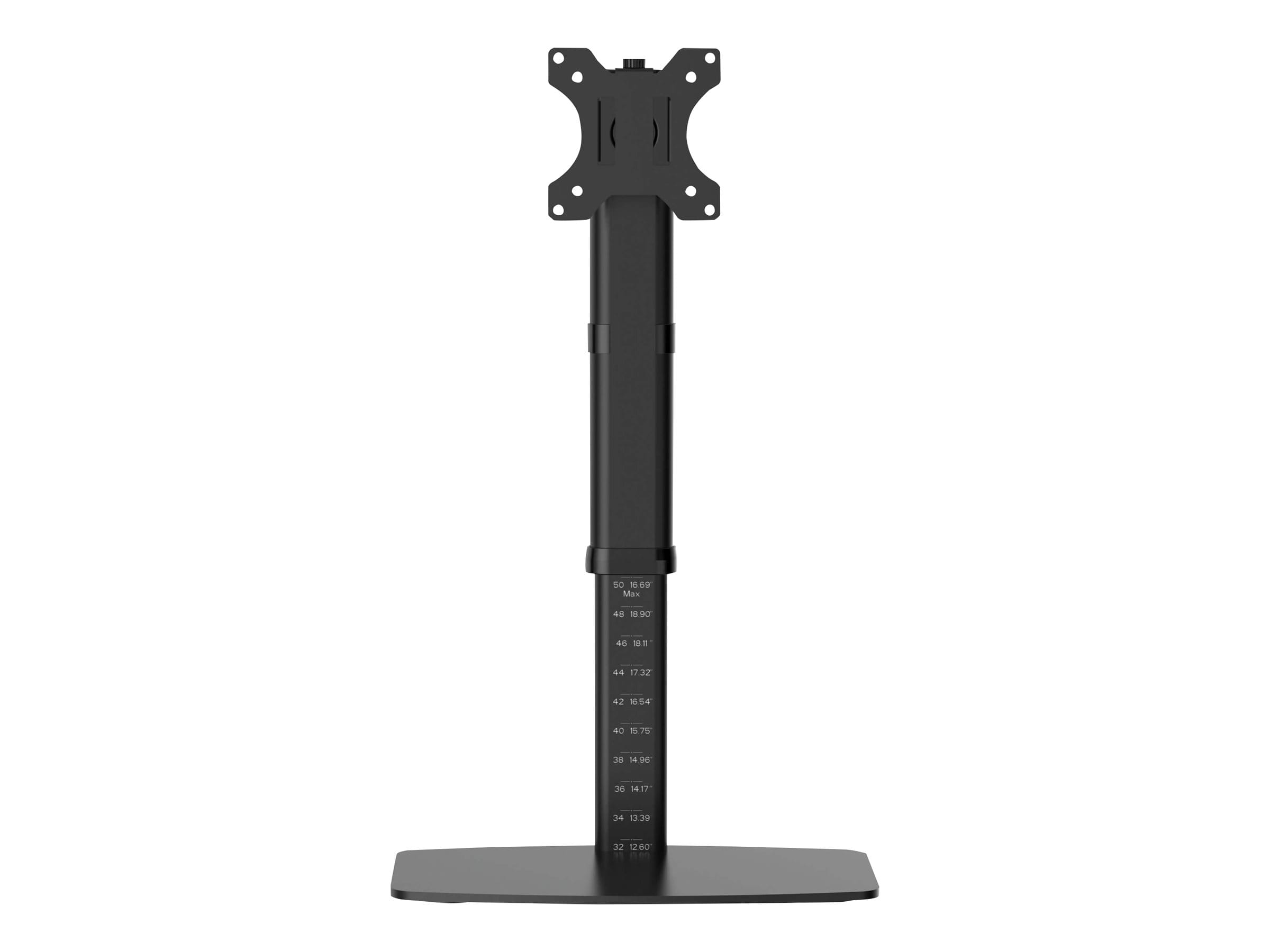 Tripp Eaton Tripp Lite Series Single-Display Monitor Stand - Height Adjustable, 17" to 27" Monitors - Befestigungskit - für Monitor - Stahl - Schwarz - Bildschirmgröße: 43.2-68.6 cm (17"-27")