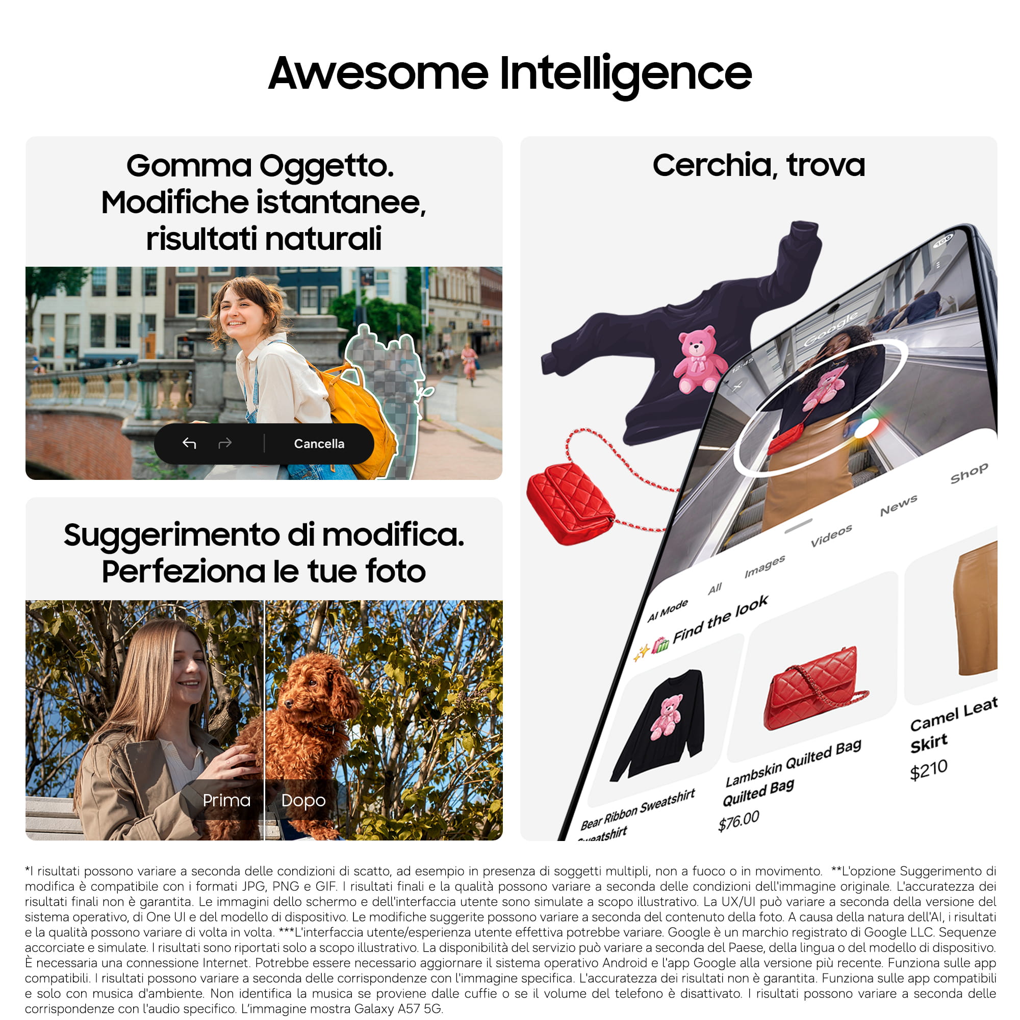 Samsung Galaxy A37 - 5G Smartphone - Dual-SIM - RAM 6 GB / Interner Speicher 128 GB - OLED-Display - 6.7" - 2340 x 1080 Pixel (120 Hz)