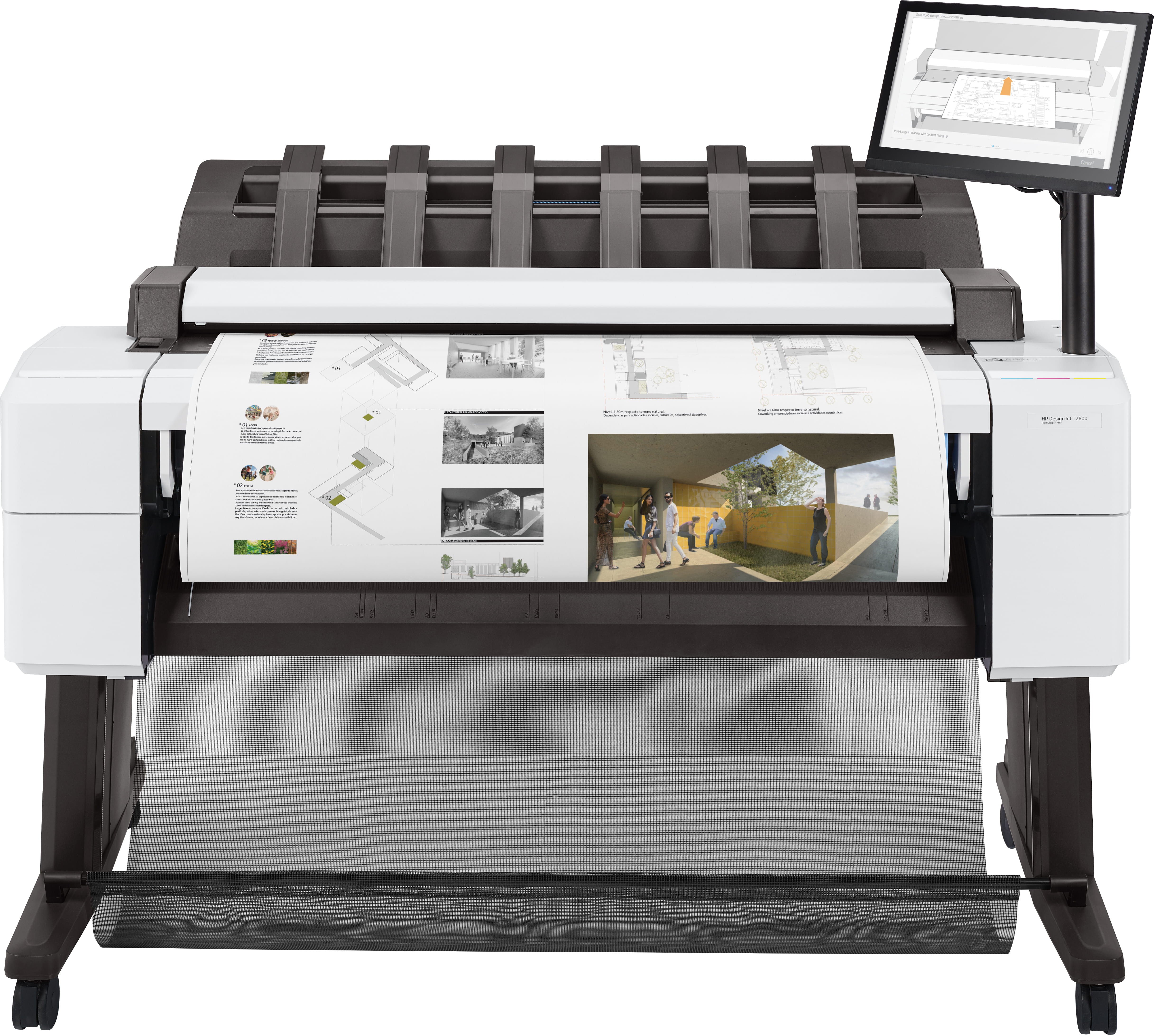 HP DesignJet T2600 PostScript - 914 mm (36") Multifunktionsdrucker - Farbe - Tintenstrahl - 914 x 8000 mm, 610 x 15000 mm (Original) HP DesignJet T2600 PostScript - 914 mm (36") Multifunktionsdrucker - Farbe - Tintenstrahl - 914 x 8000 mm, 610 x 15000 mm (Original)
