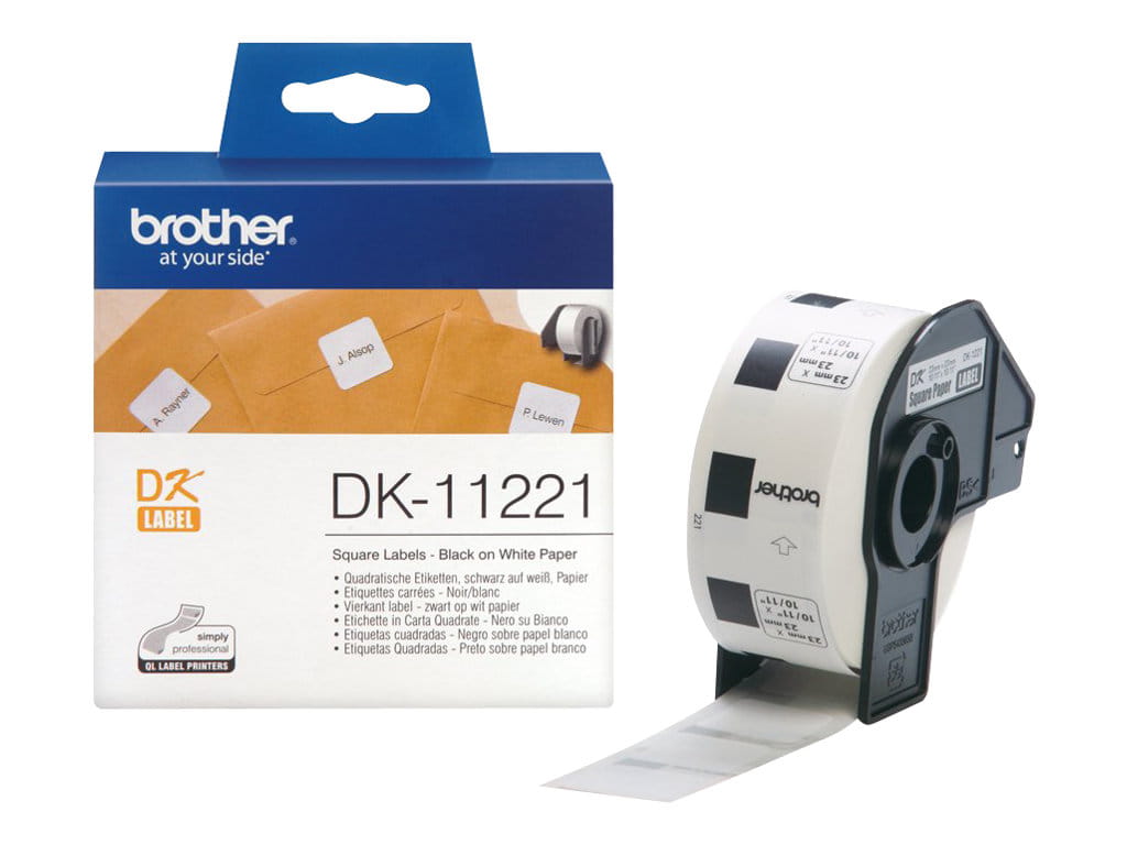 Brother DK-11221 - Schwarz auf Weiß - 23 x 23