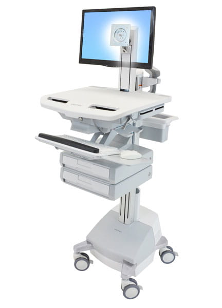 Ergotron Wagen - für LCD-Display / PC-Ausrüstung - medizinisch - Aluminium, verzinker Stahl, hochwertiger Kunststoff - Grau, weiß, Polished Aluminum - Bildschirmgröße: bis zu 61 cm (bis zu 24 Zoll) Ergotron Wagen - für LCD-Display / PC-Ausrüstung - medizinisch - Aluminium, verzinker Stahl, hochwertiger Kunststoff - Grau, weiß, Polished Aluminum - Bildschirmgröße: bis zu 61 cm (bis zu 24 Zoll)