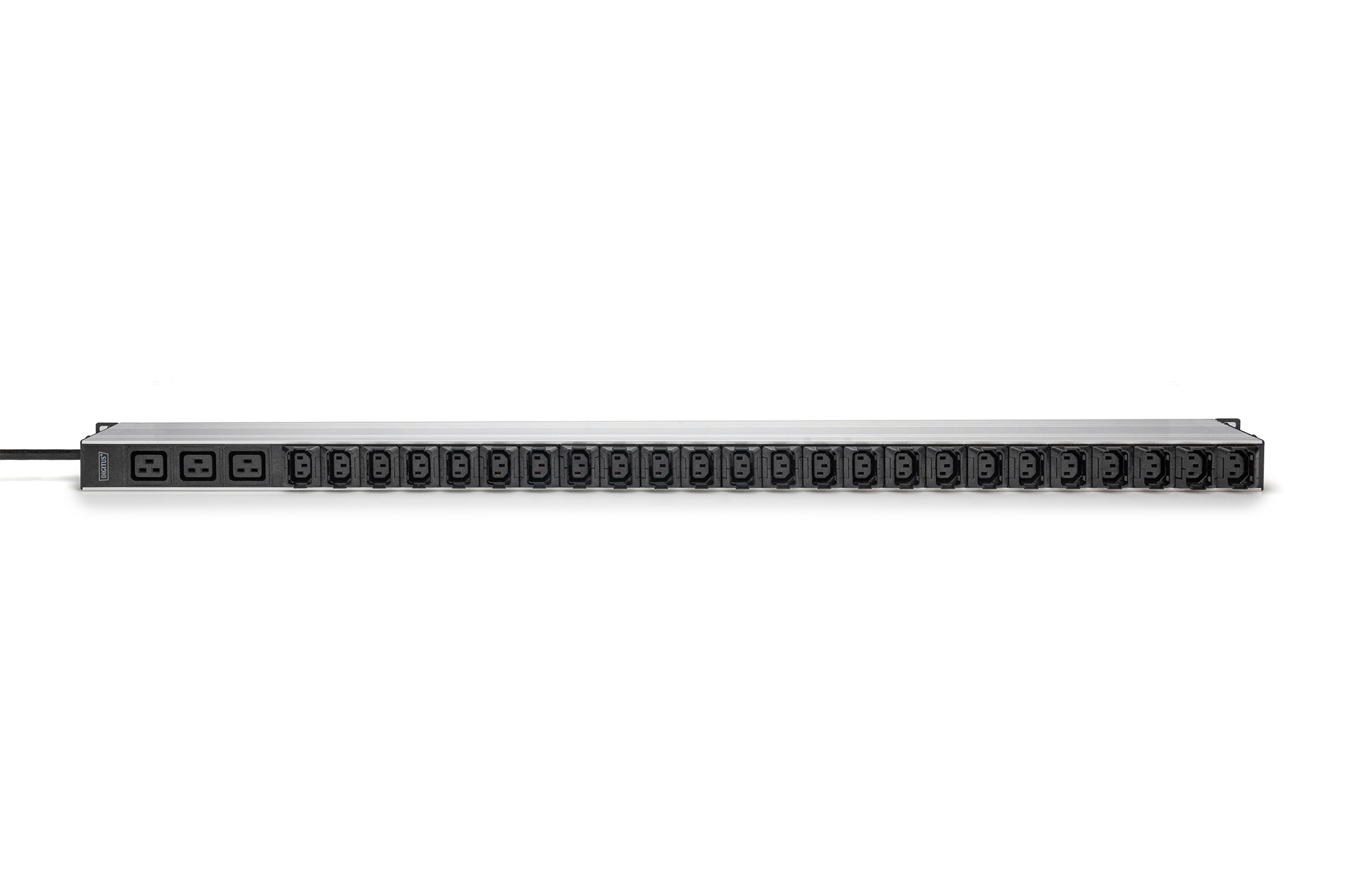 DIGITUS Basis IT PDU, 1-phasig 16A, 24 x C13, 3 x C19, 3 m Zuleitung, IEC 60309 16 A Stecker