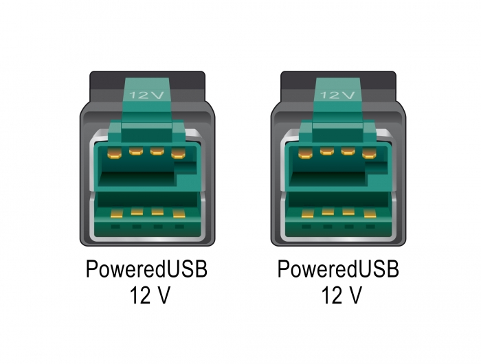 Delock Powered USB-Kabel - USB PlusPower (12 V)