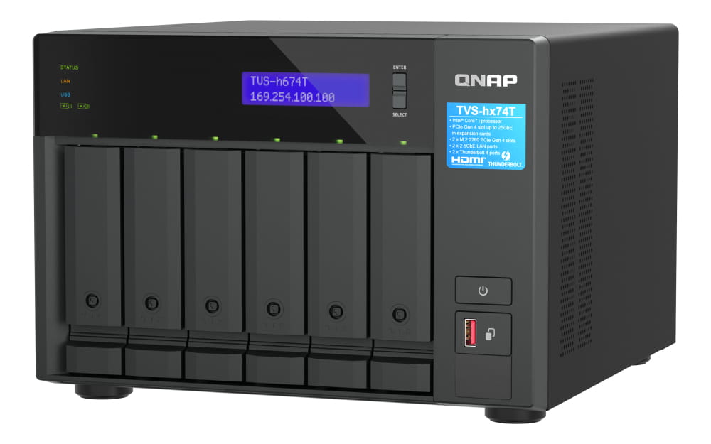 QNAP TVS-H674T - NAS-Server - 6 Schächte - SATA