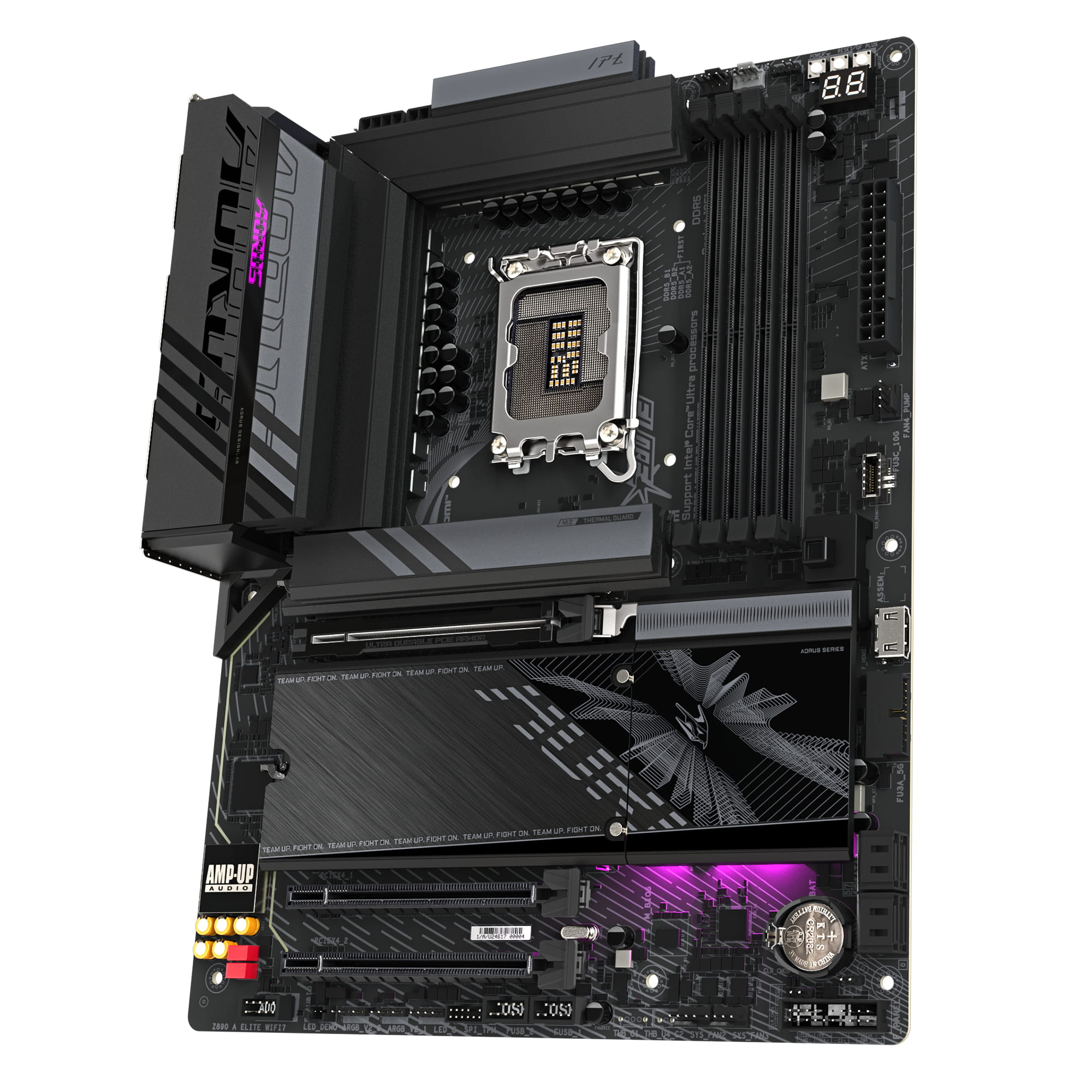 Gigabyte AORUS Z890 ELITE WIFI7 - Motherboard - ATX - LGA1851-Sockel - Z890 Chipsatz - USB-C 3.2 Gen2, USB 3.2 Gen 1, USB4 - Bluetooth, Wi-Fi 7, 2.5 Gigabit LAN - Onboard-Grafik (CPU erforderlich)