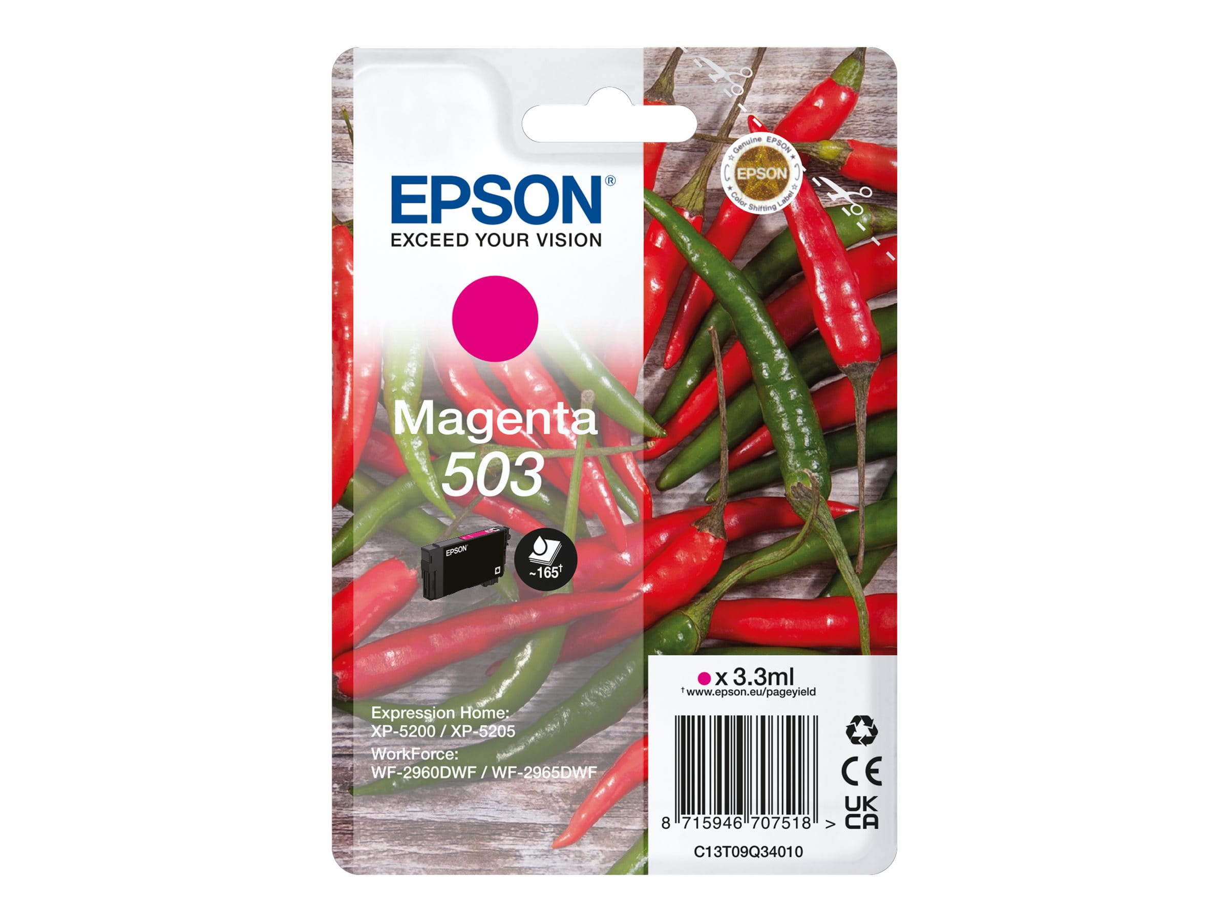 Epson 503 - 3.3 ml - Magenta - original - Blister
