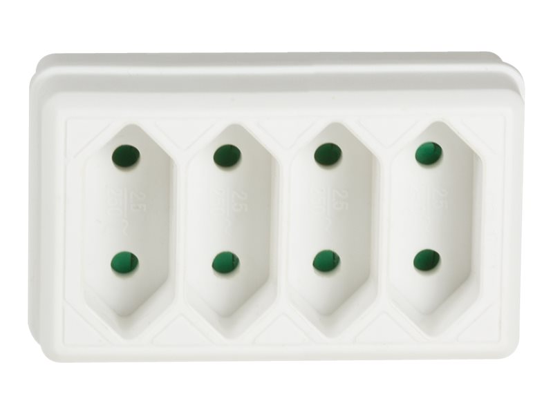 LogiLink Steckdosenleiste - Wechselstrom 250 V - 2300 Watt - Eingabe, Eingang CEE 7/4 - Ausgangsanschlüsse: 4 (Eurostecker)