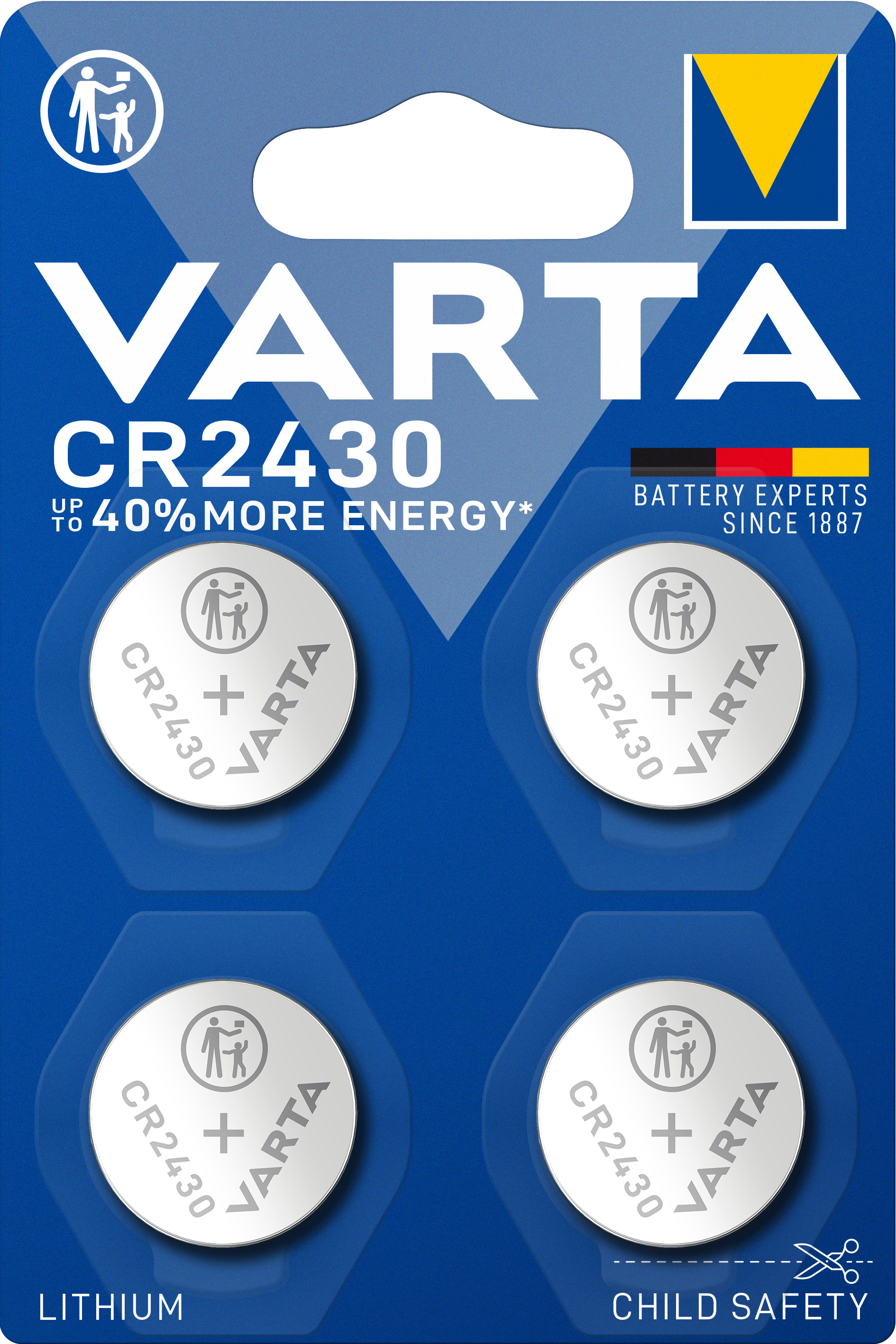 Varta Batterie 4 x CR2430 - Lithium-Mangan