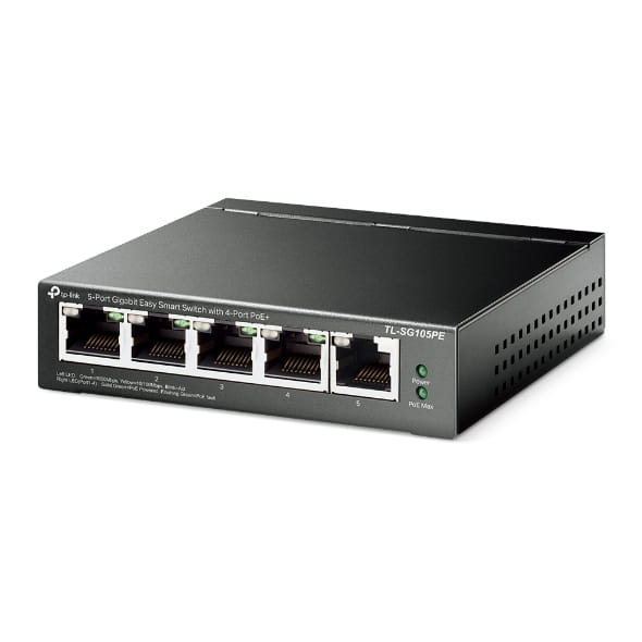 TP-LINK TL-SG105PE - Switch - managed - 5 x 10/100/1000 (4 PoE+)