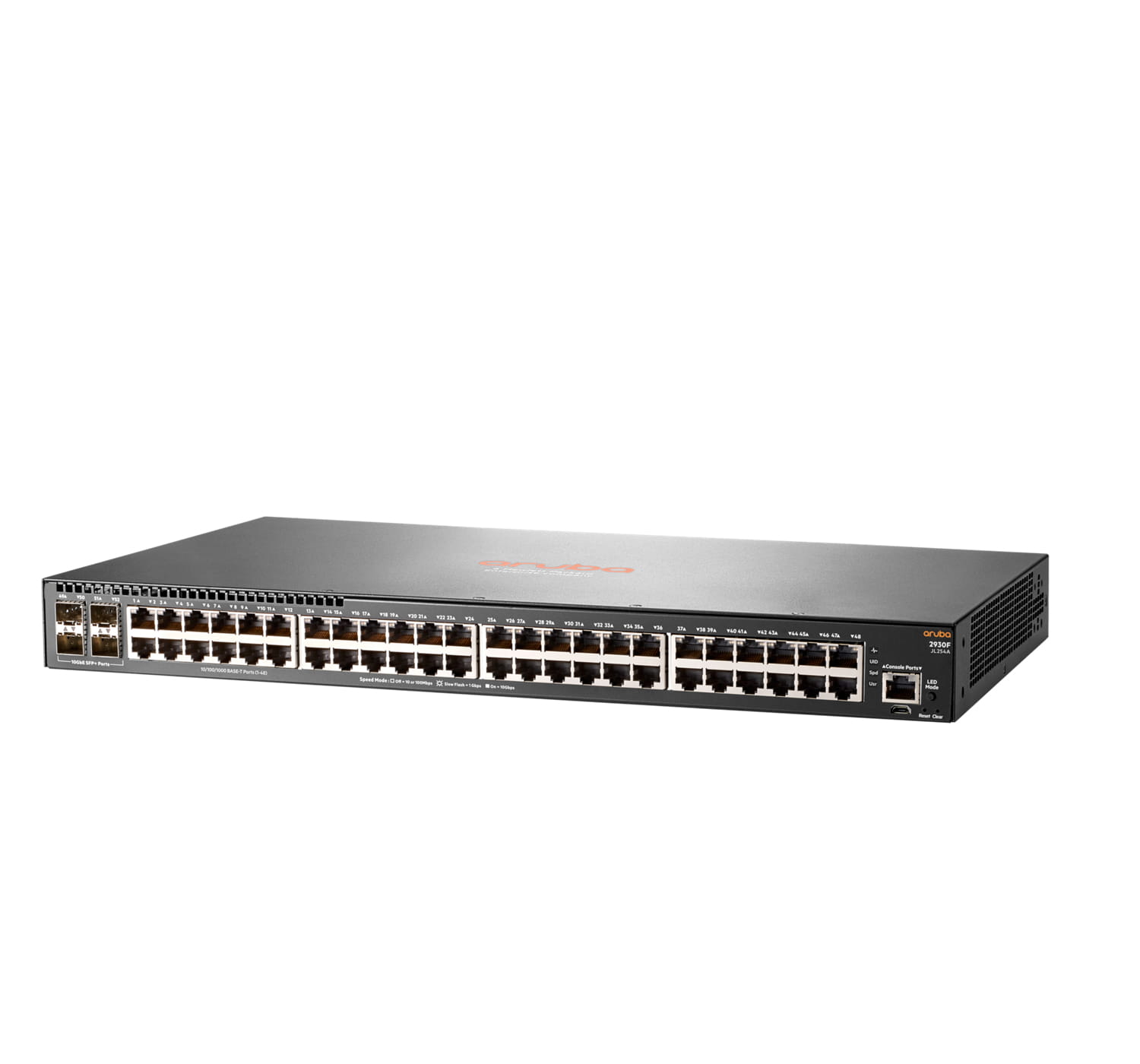 HPE Aruba Networking 2930F 48G 4SFP+ - Switch - L3 - managed - 48 x 10/100/1000 + 4 x 1 Gigabit/10 Gigabit SFP+ (Uplink)