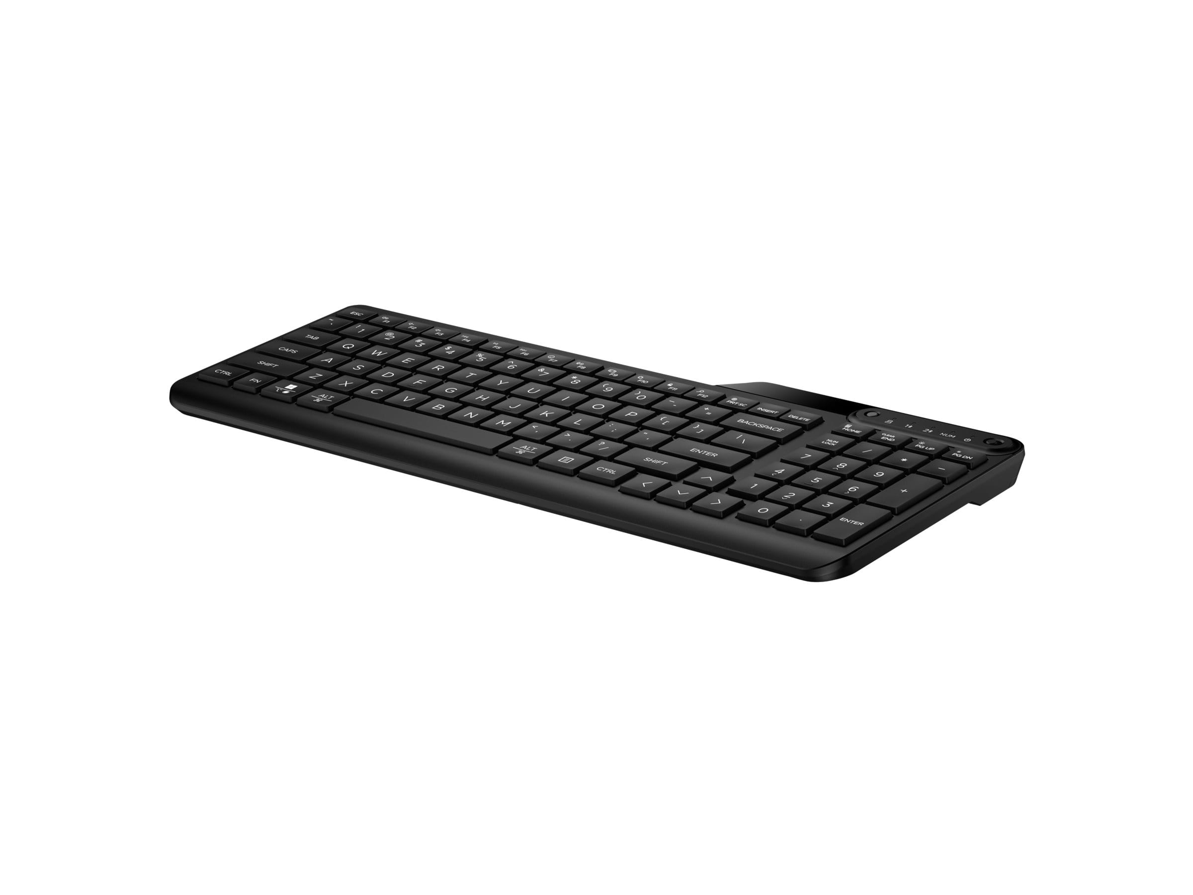 HP 475 - Tastatur - Dual-Mode, Multi-Device, 2-Zonen-Layout, geringer Tastenhub, 12 programmierbare Tasten